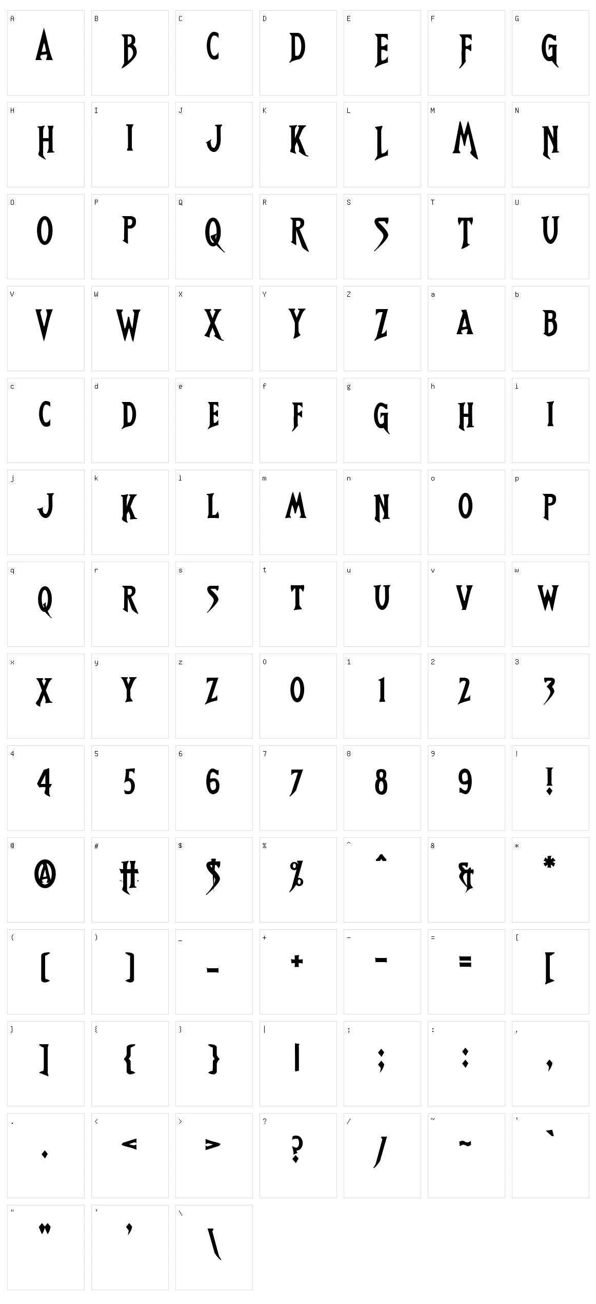 Breathe Fire IV Character Set