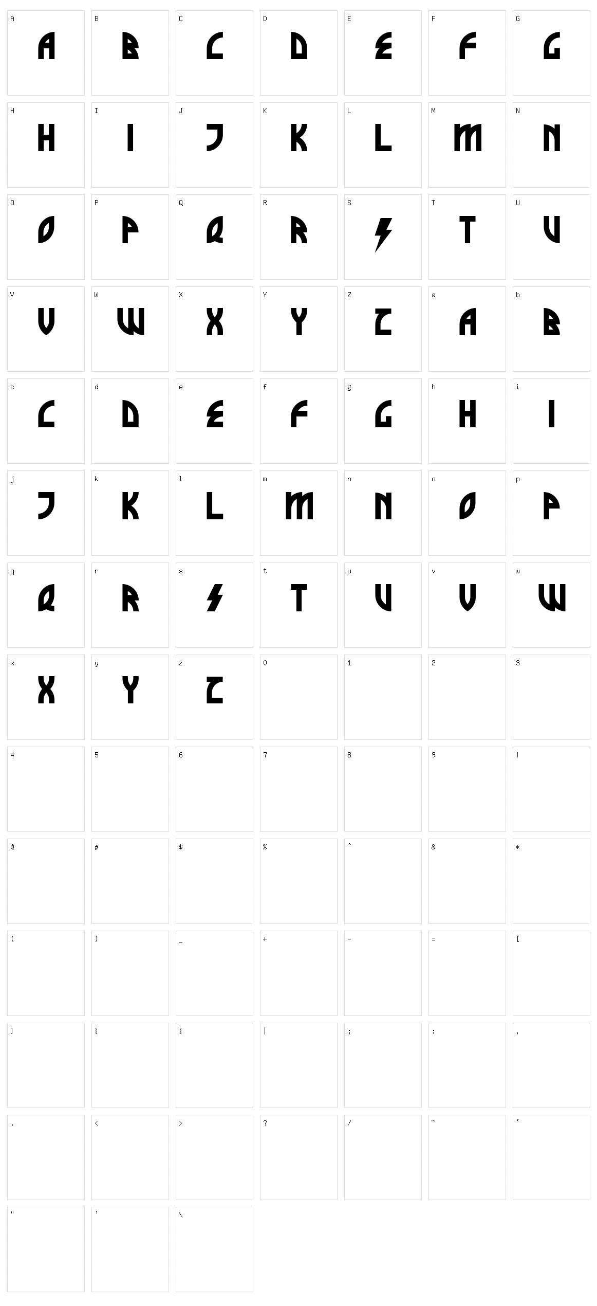 Brothers of Metal Character Set