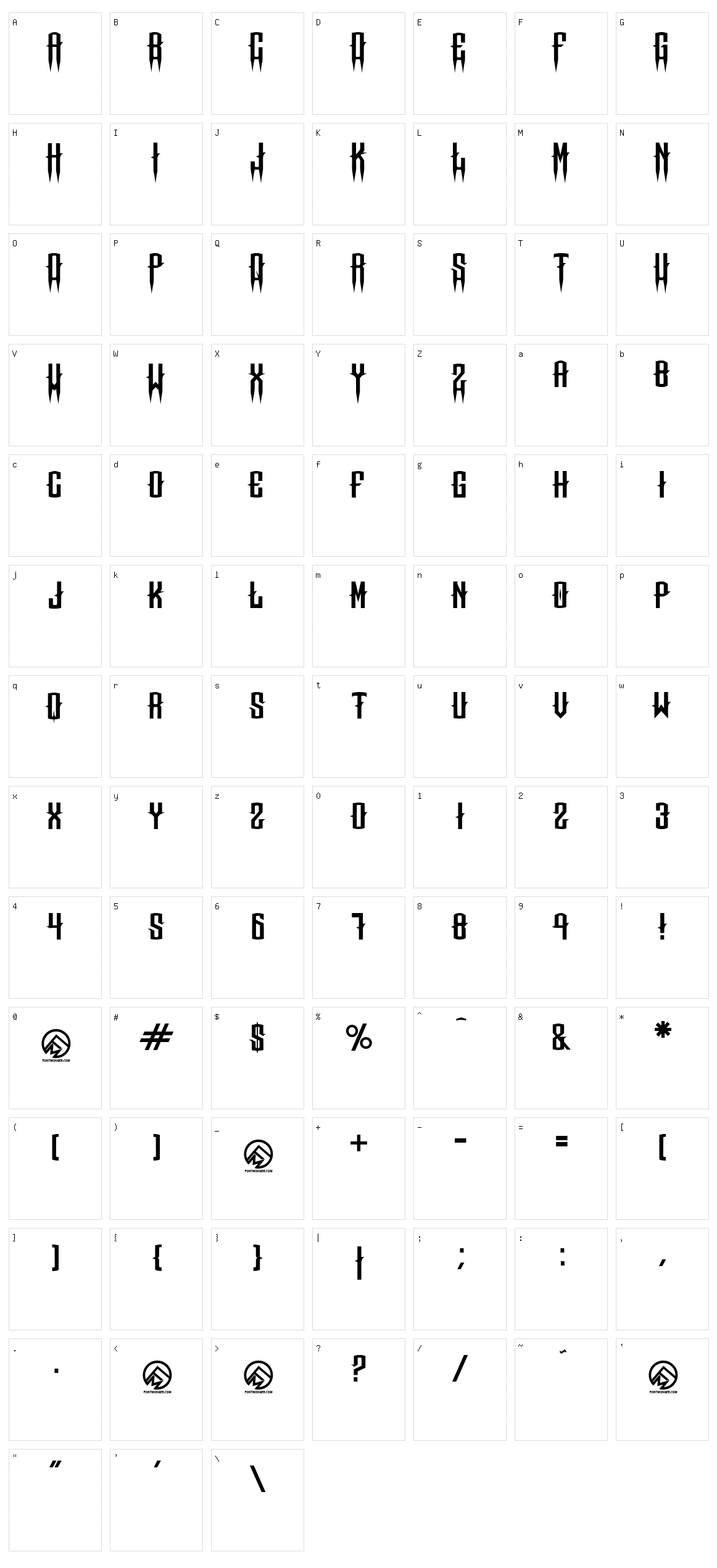 Chops Chops Character Set