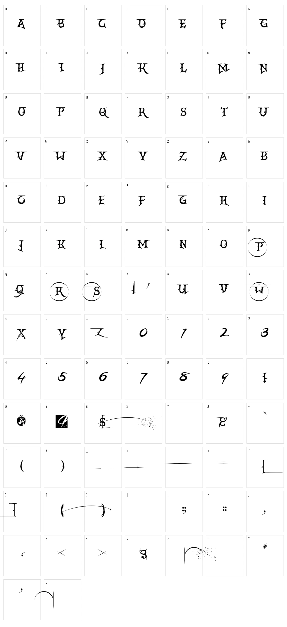 Creator Campotype Smcp Character Set