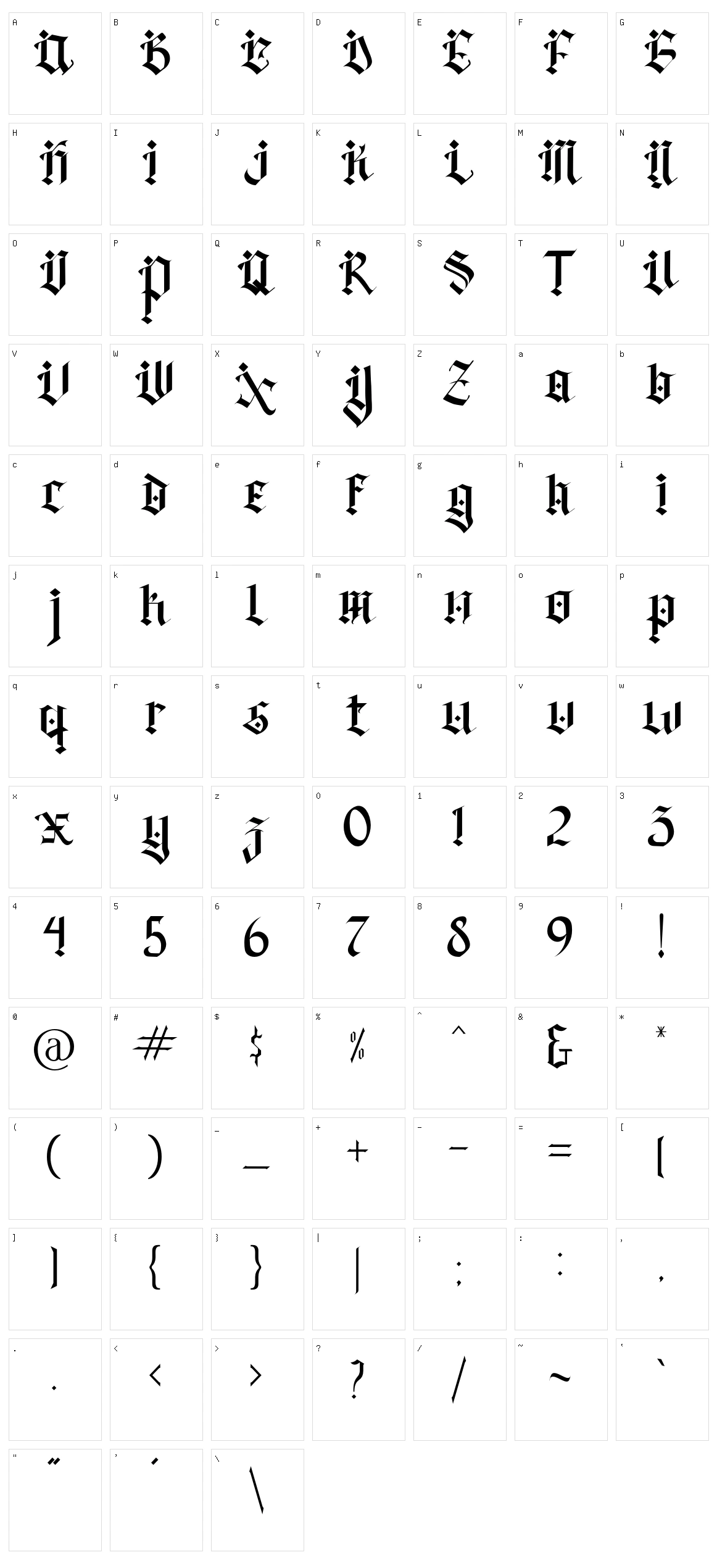 Dark Enemy Character Set