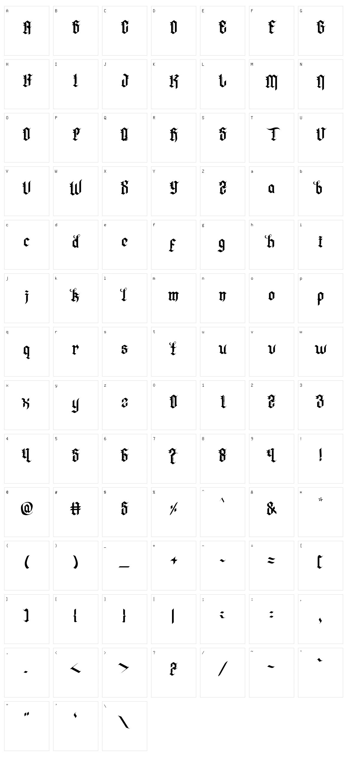 Dark Rock Character Set