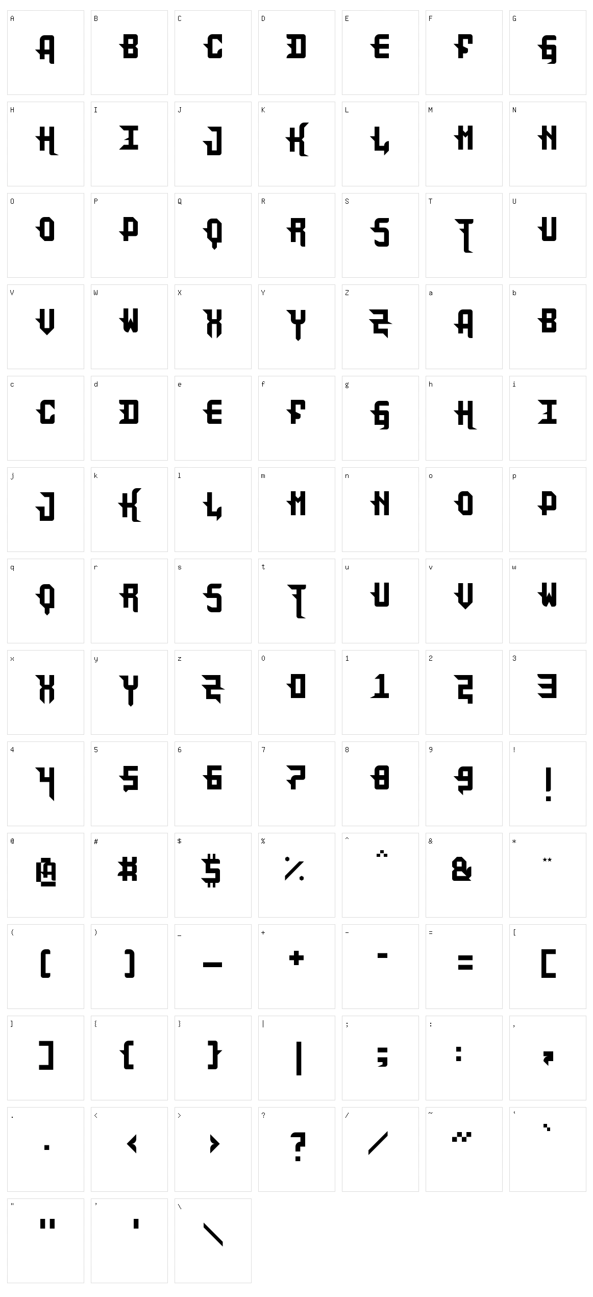 DarkPix Character Set