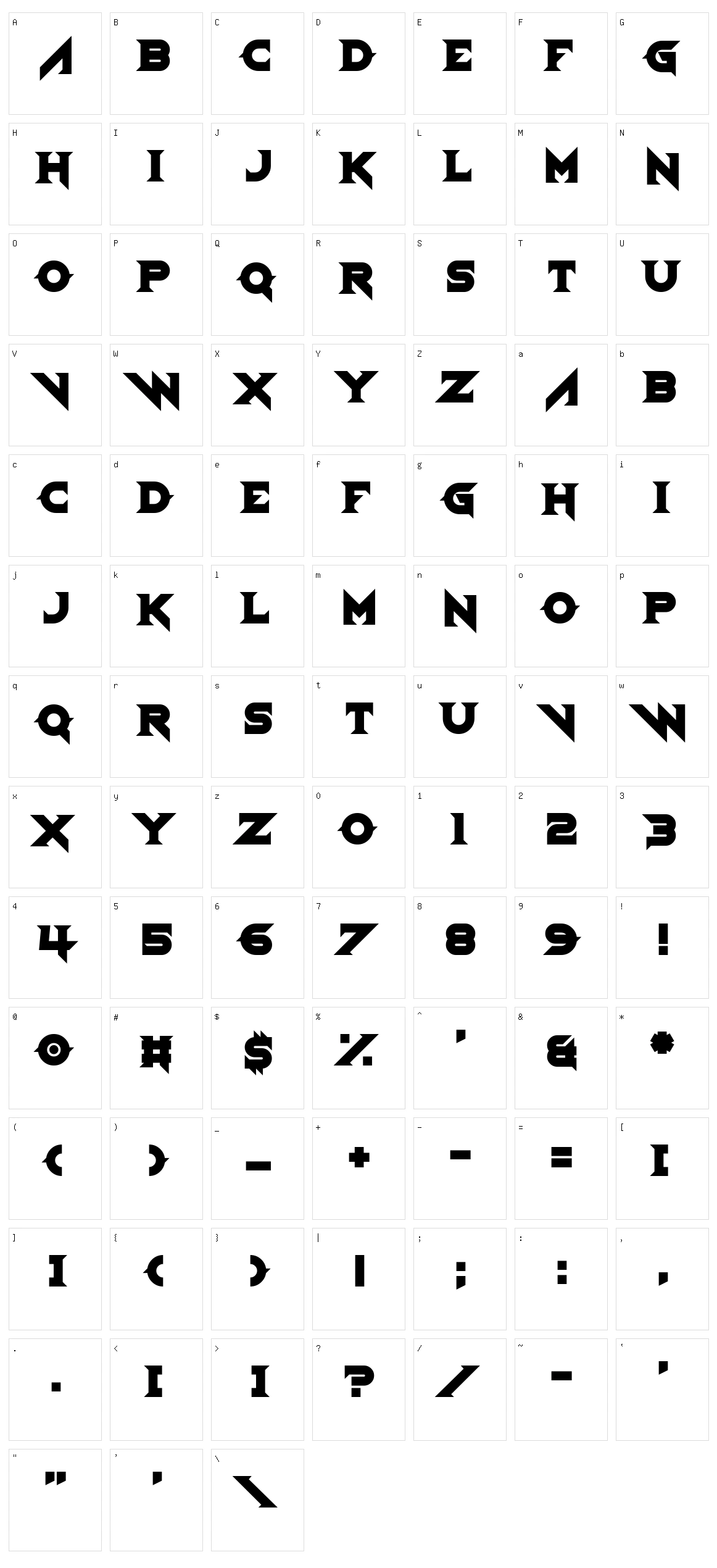 Demoness Character Set