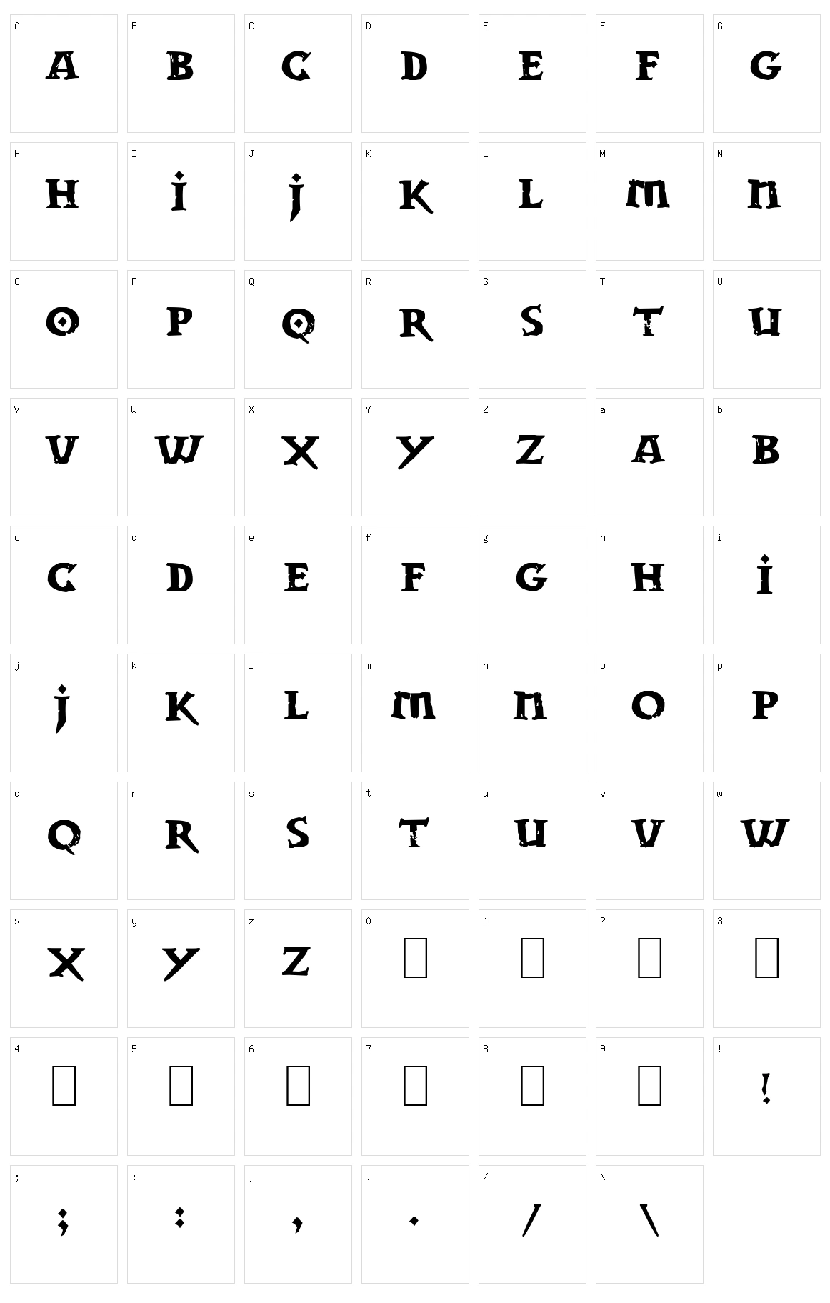 Dwarven Stonecraft Character Set