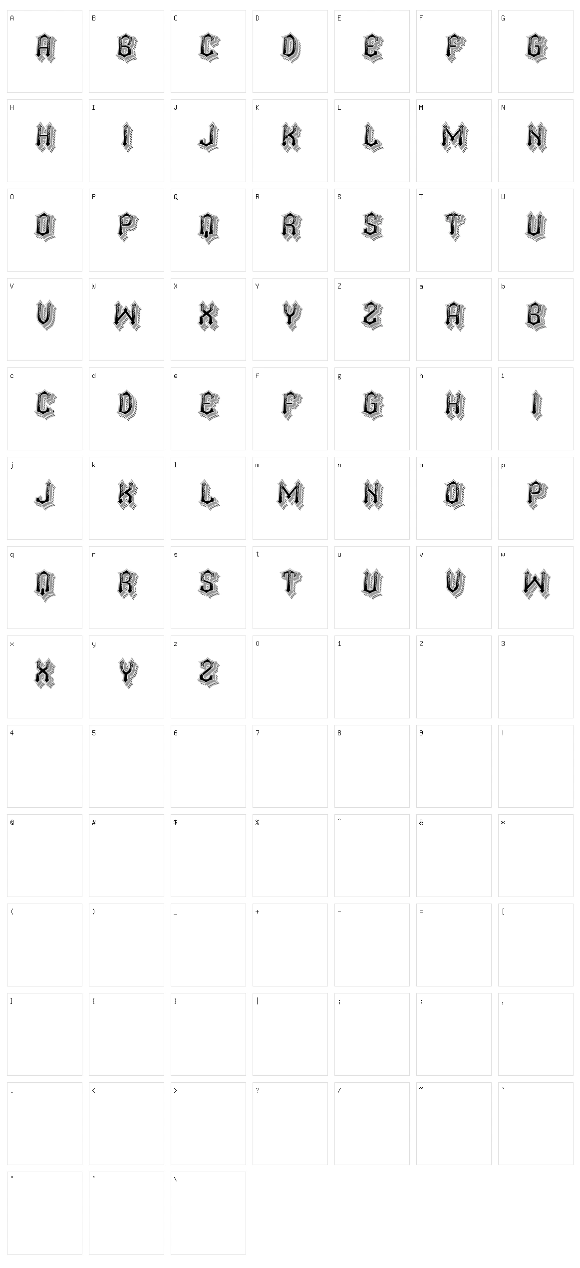 Easy Pawns Character Set