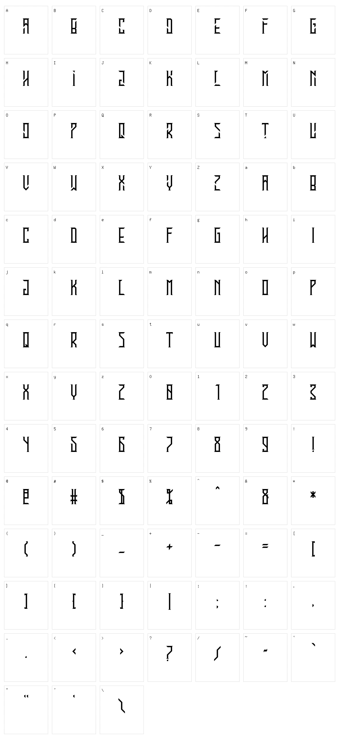 En Garde Character Set