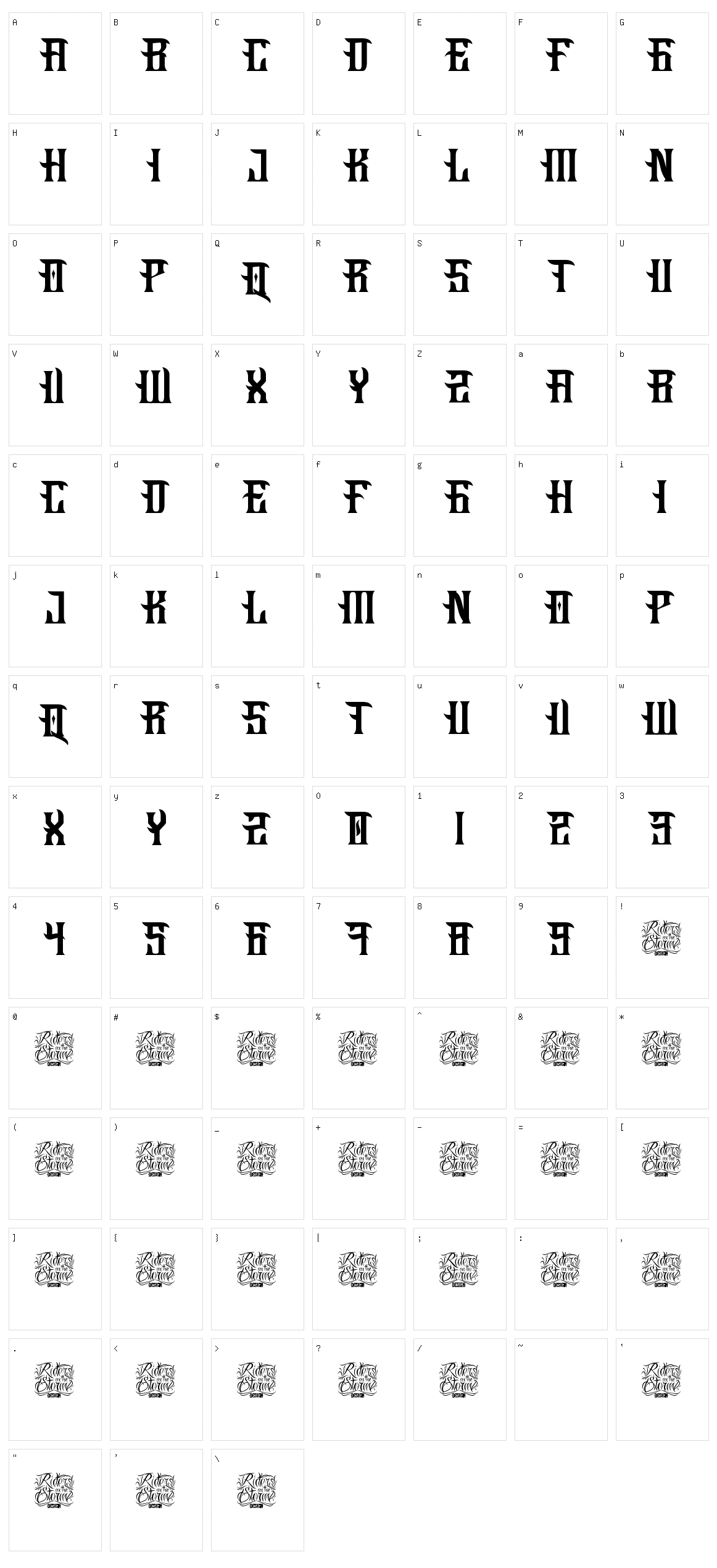 Fucking Hostile Character Set