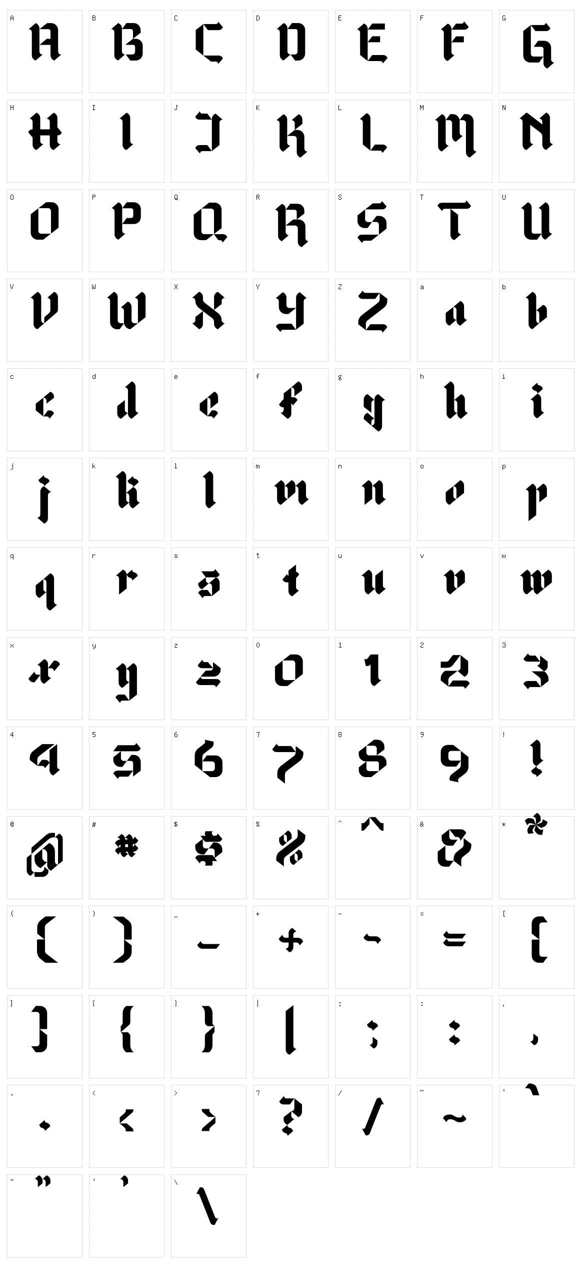 Future Kings Character Set