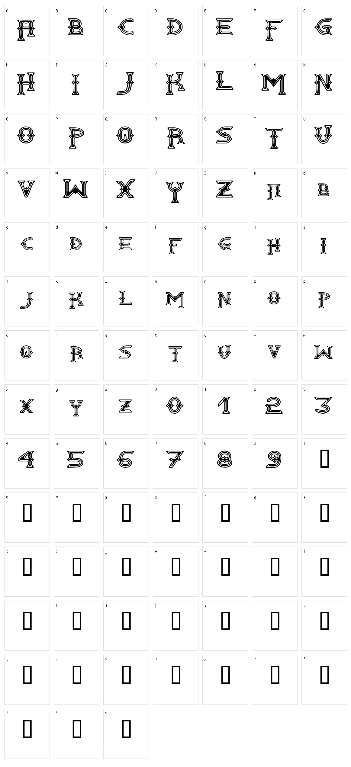 Gawain Character Set
