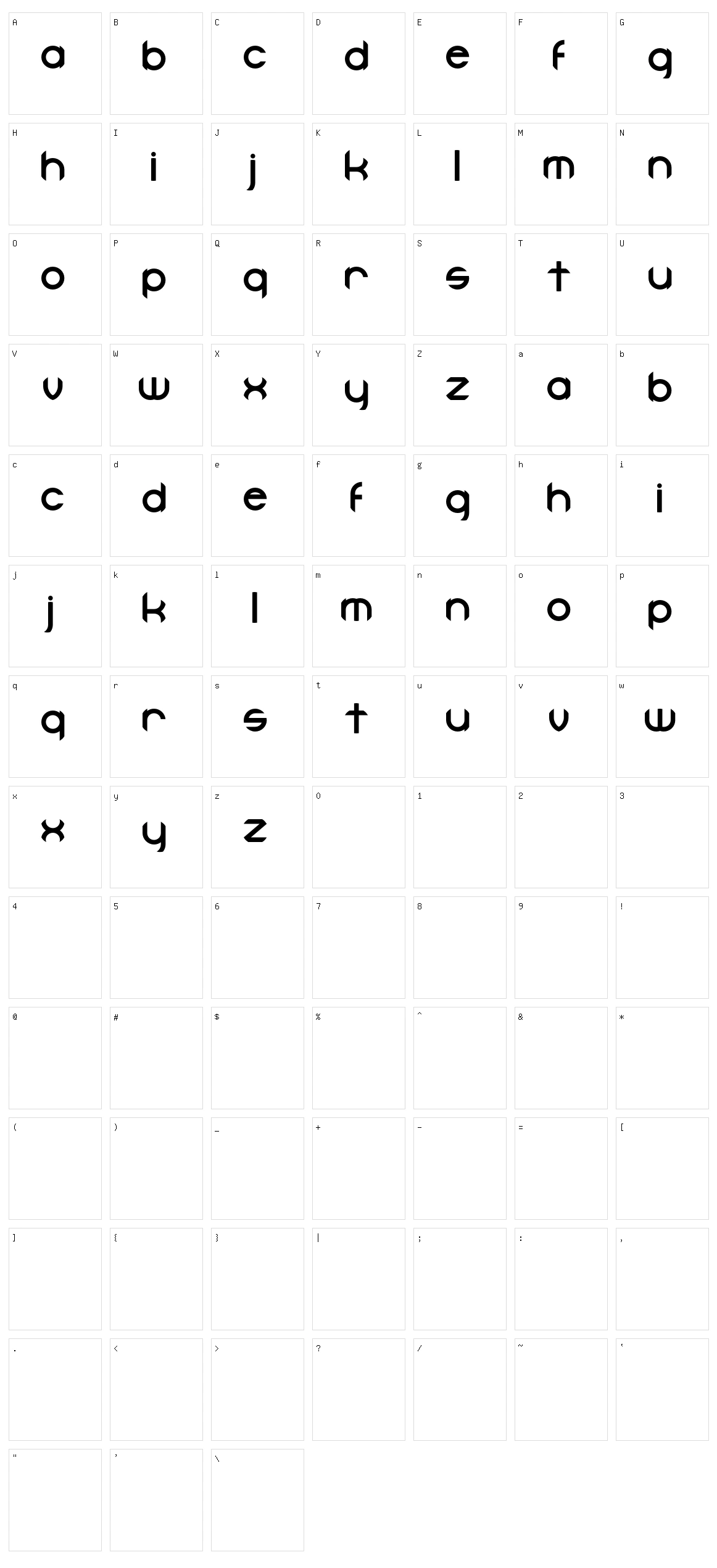 Goozeman Character Set