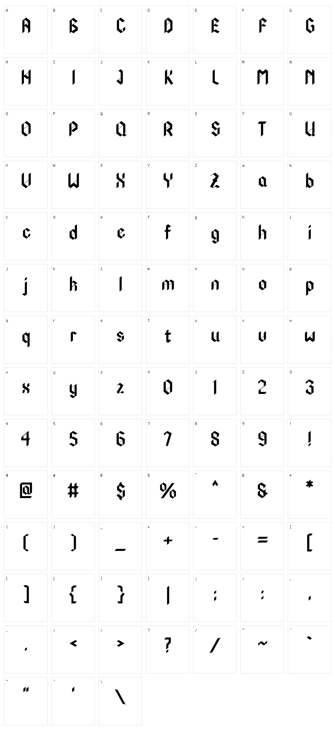 HF Lacrimosa Character Set