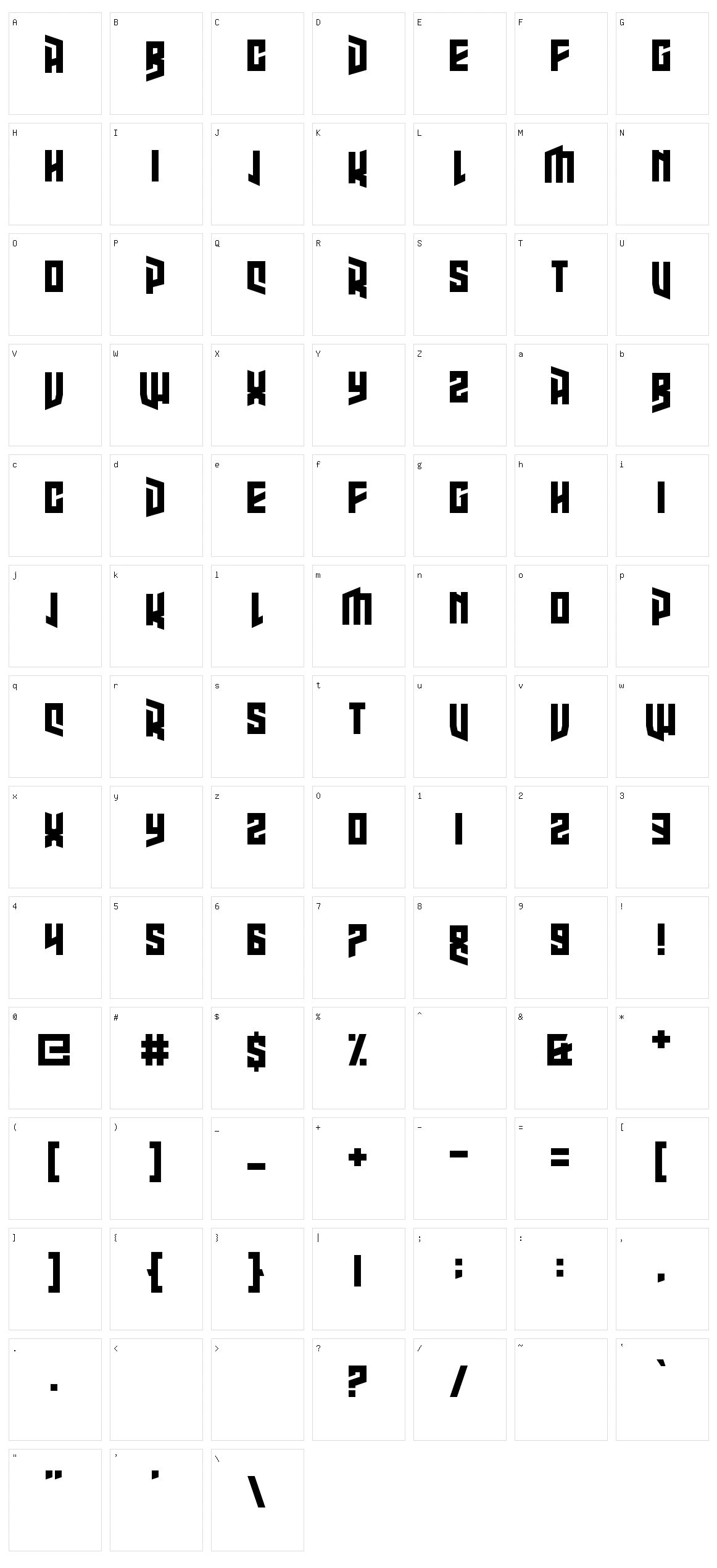 High Jinks Character Set