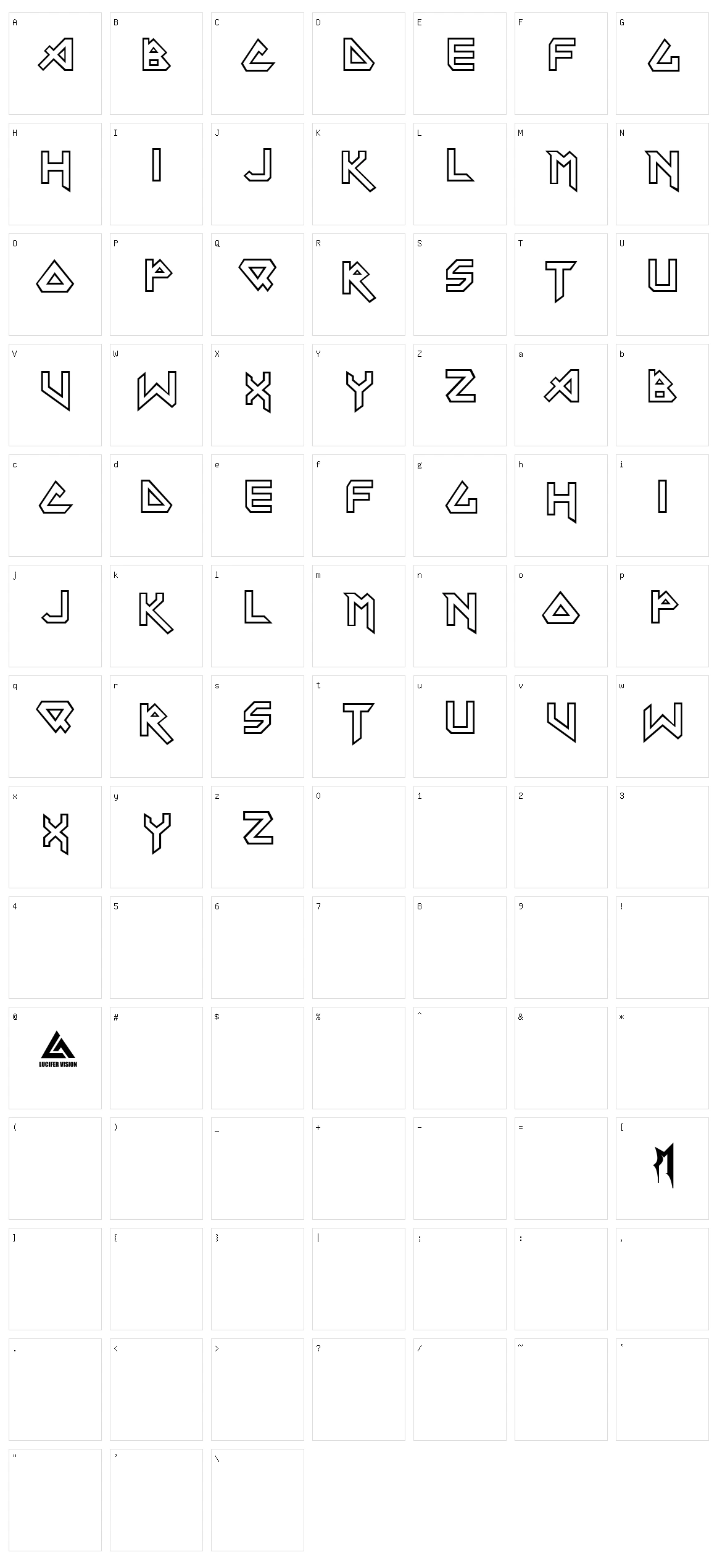 Iron Maiden Character Set