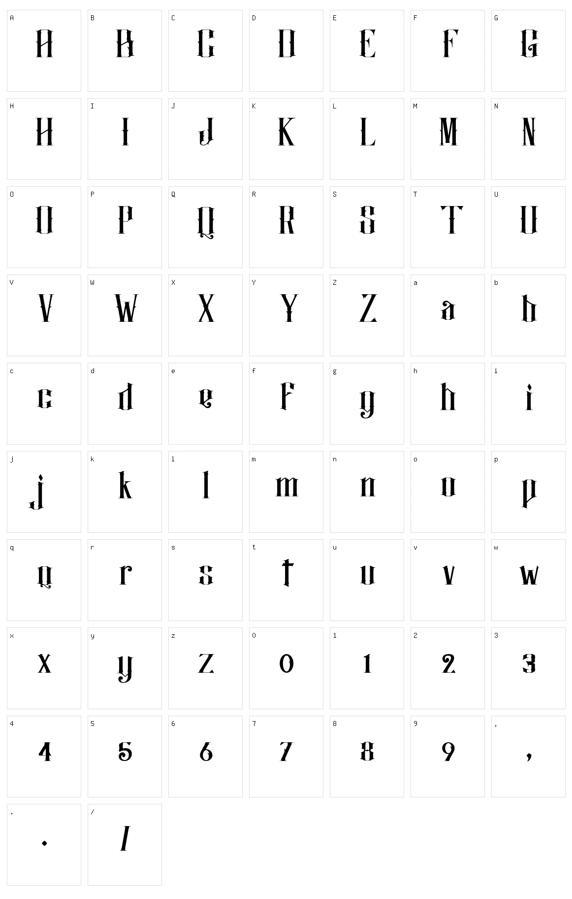 Justify Character Set