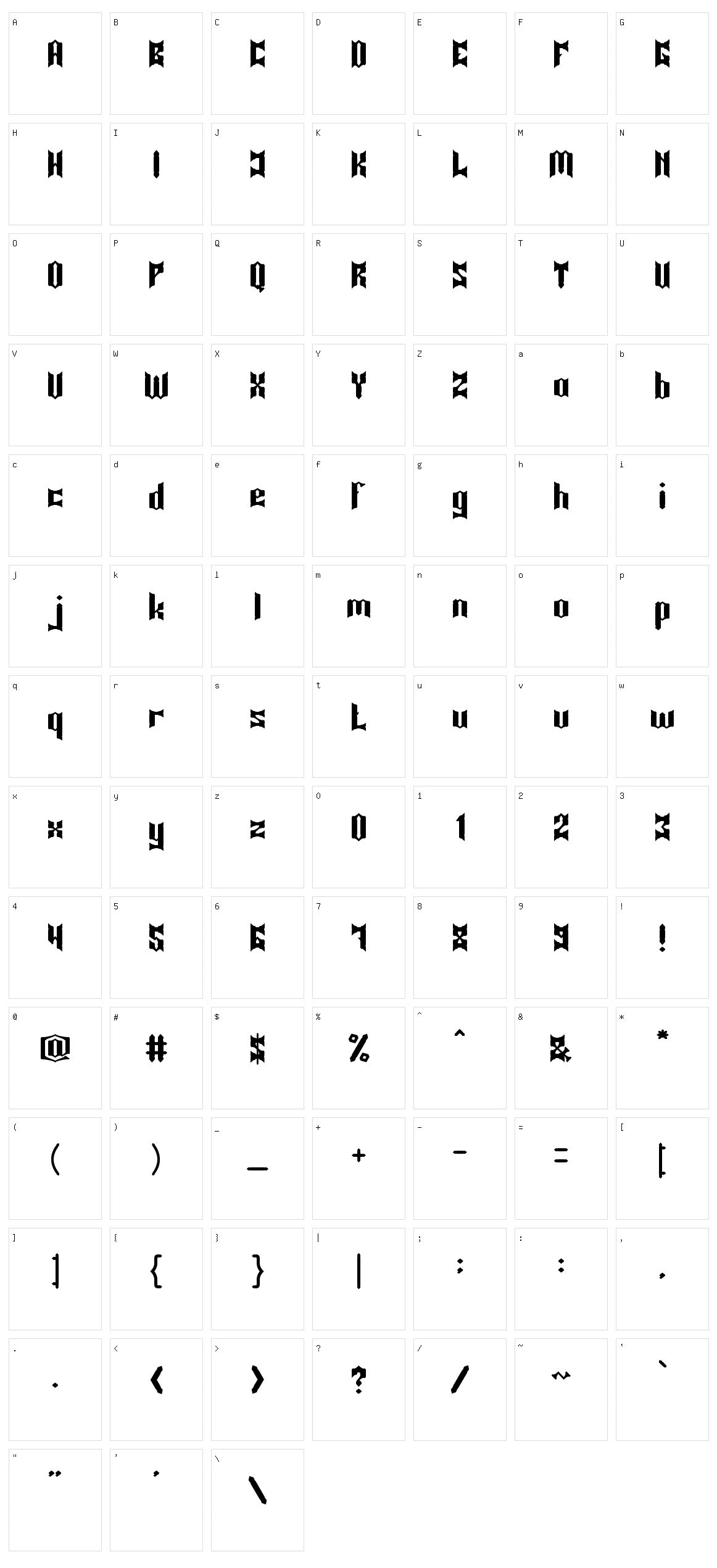 Knight of Light Character Set