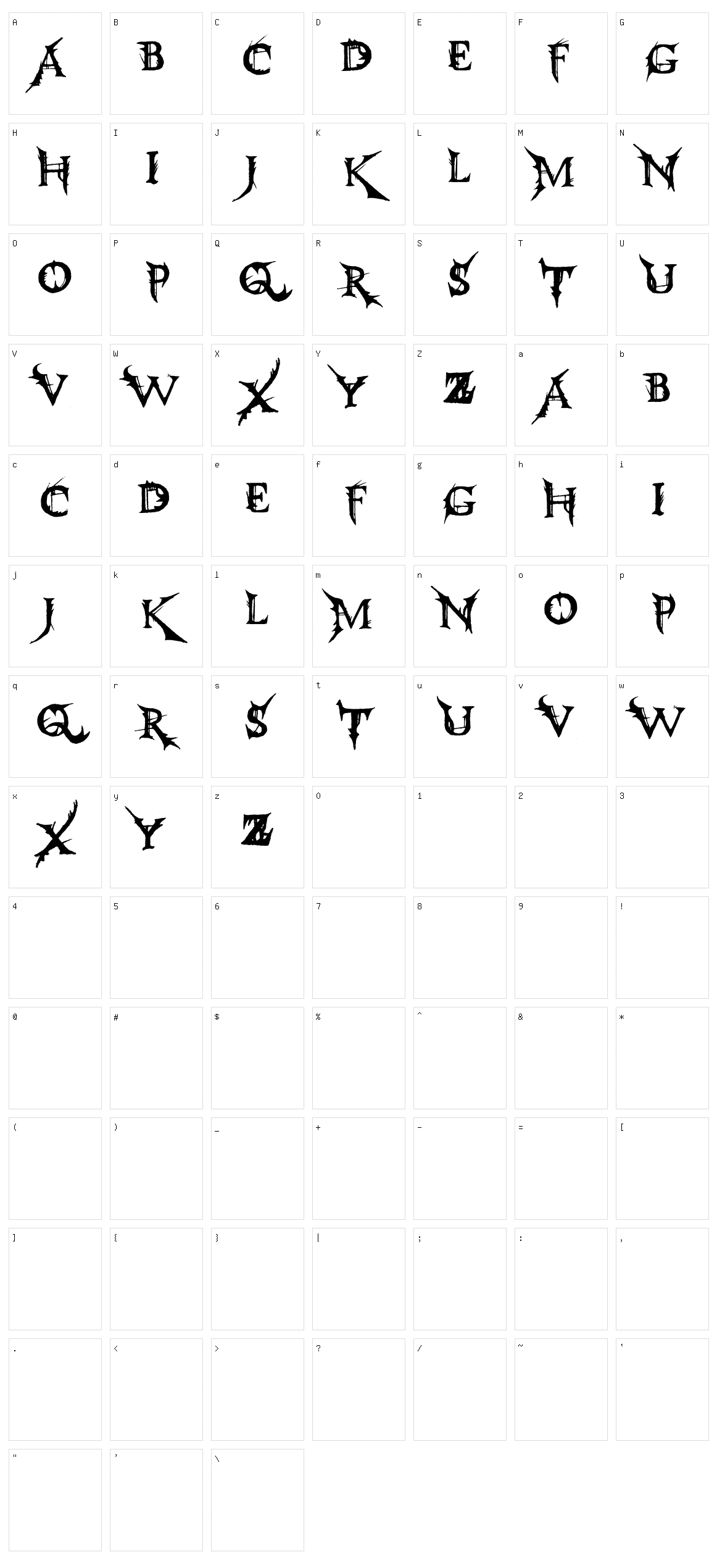 Make Juice Character Set