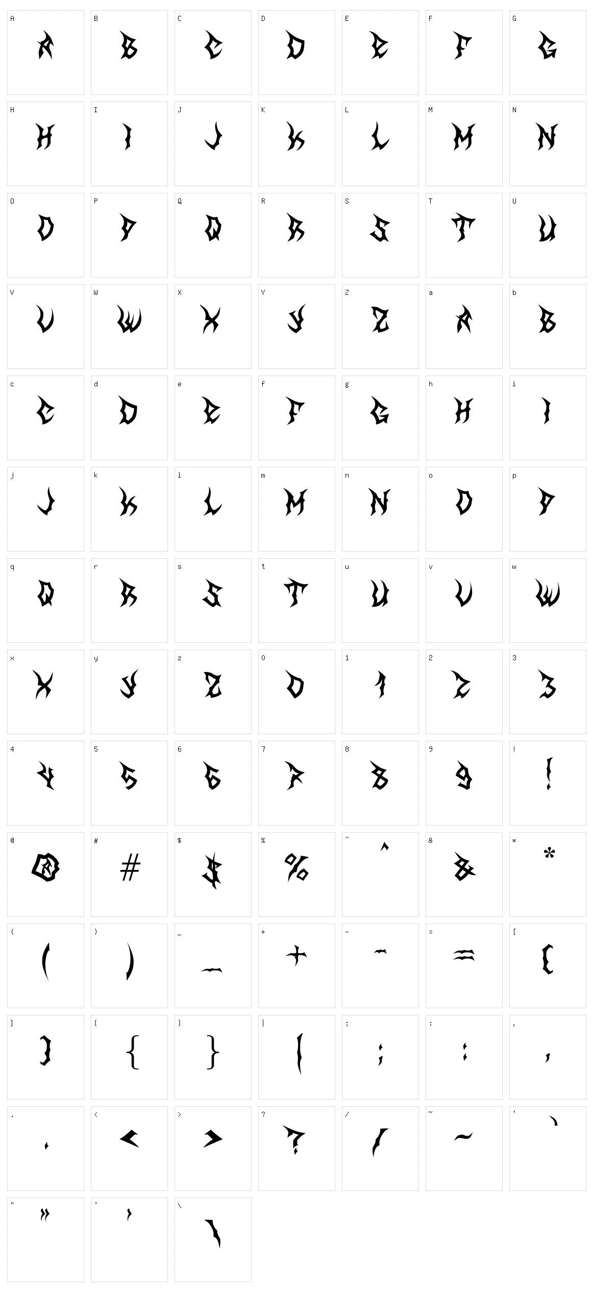 MB The Great Reaper Character Set