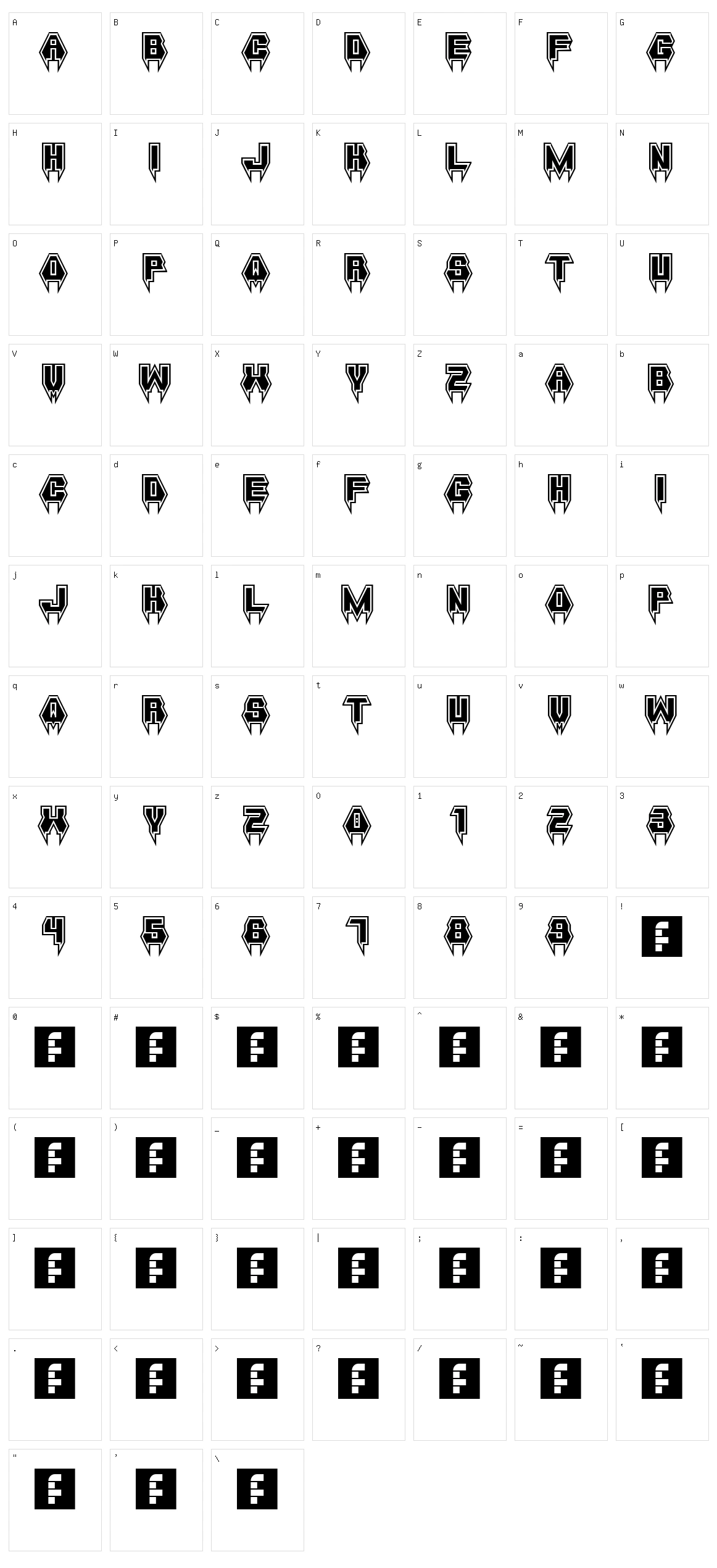 Metal Vampire Character Set