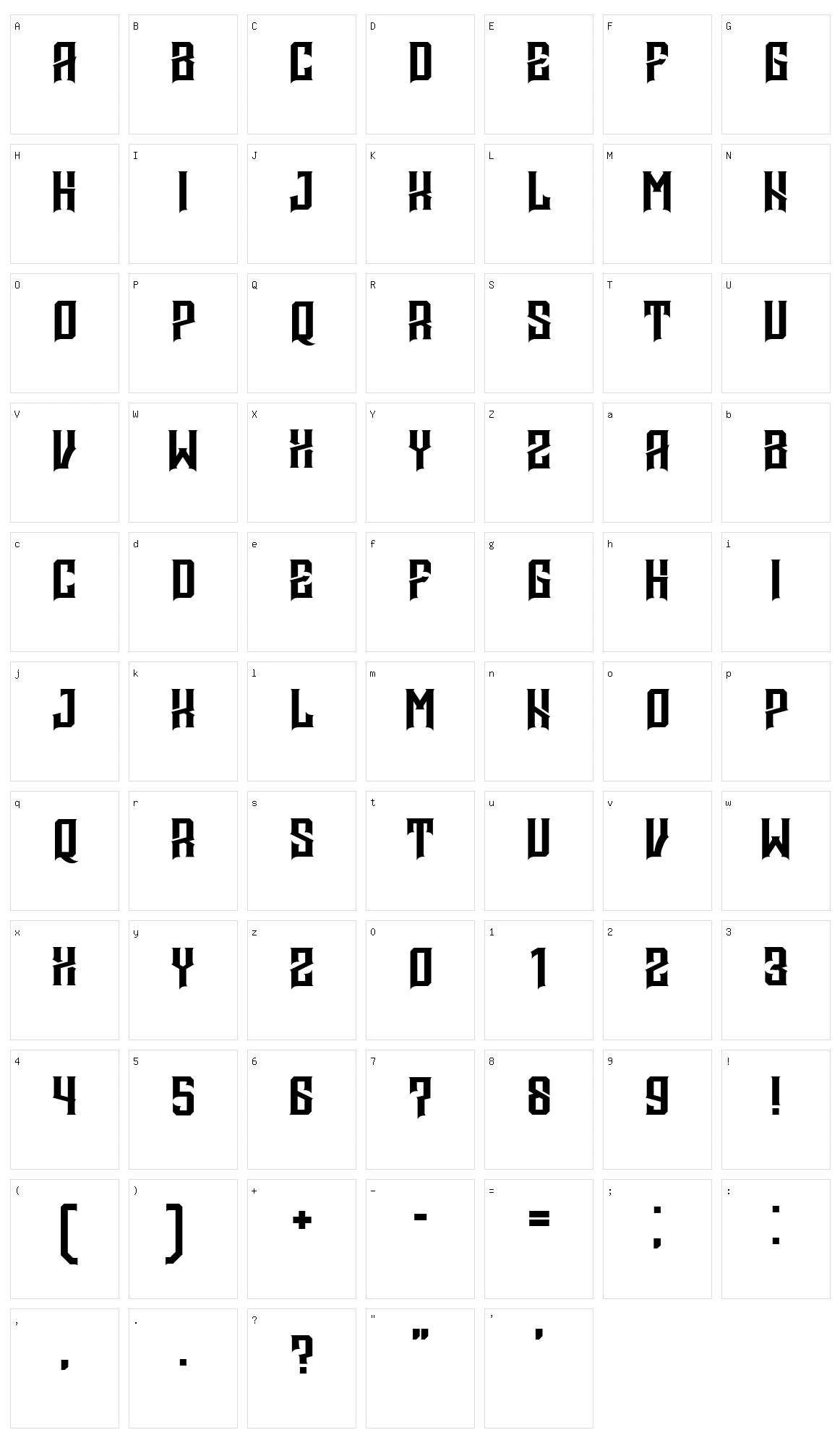 Mina is gone Character Set