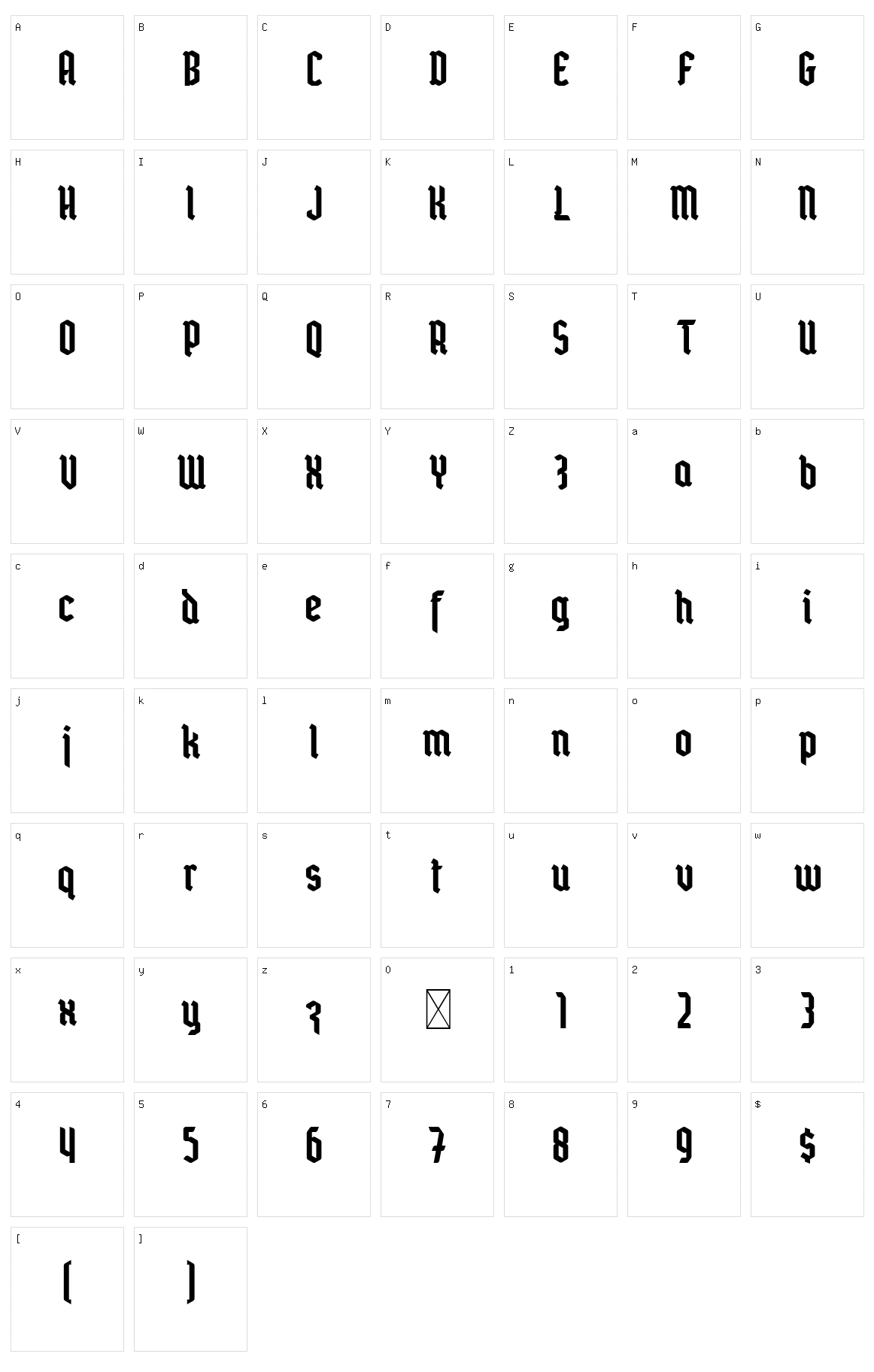 Mordova Character Set