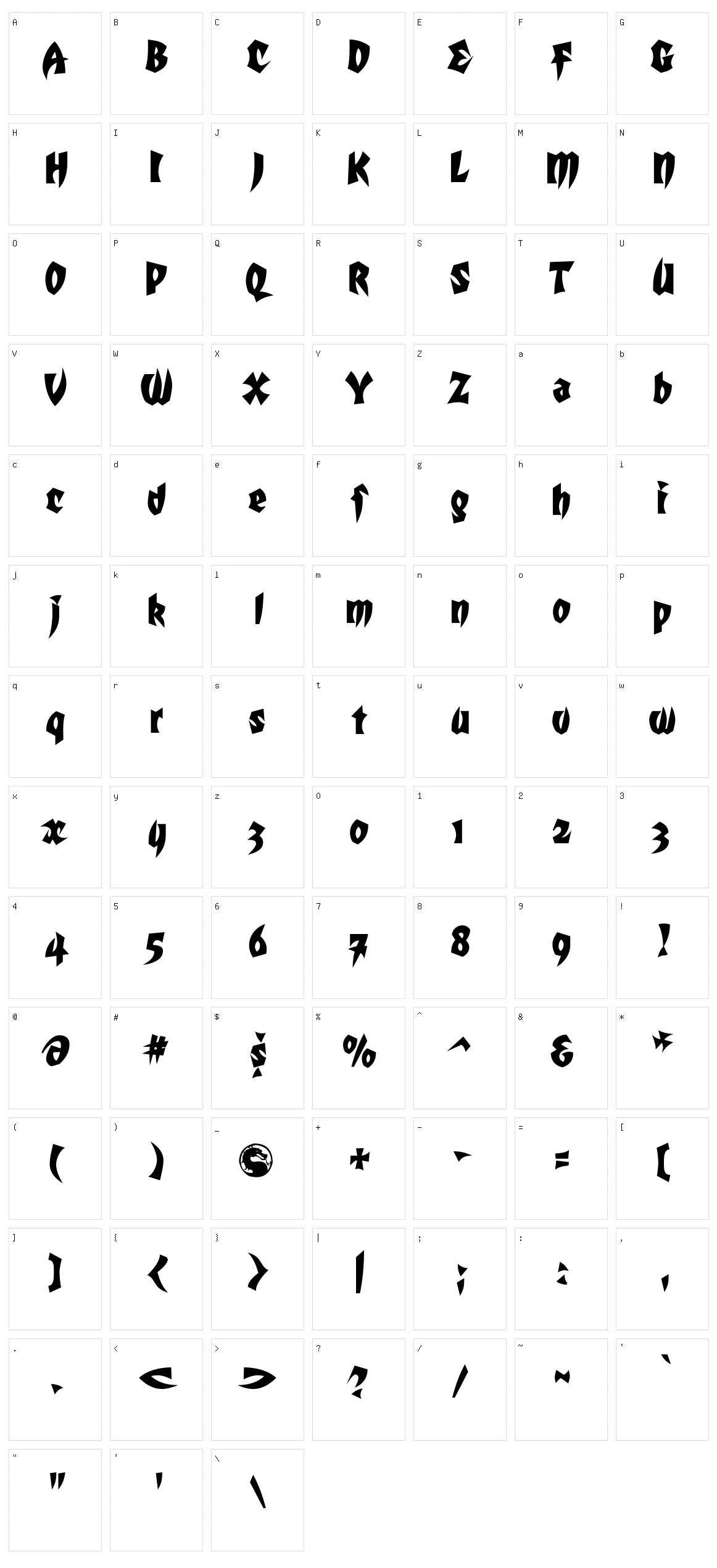 Mortal Kombat Character Set