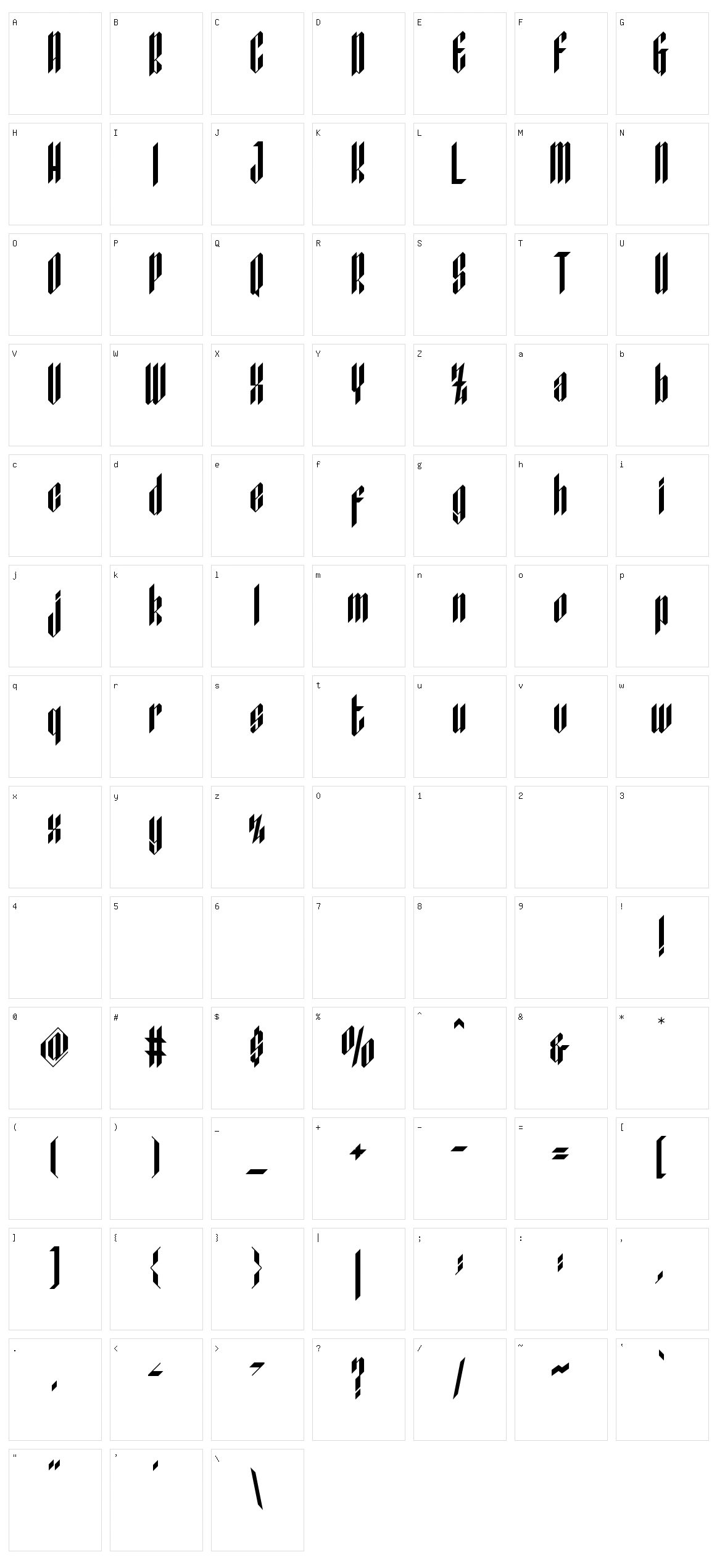 New Victoria Character Set