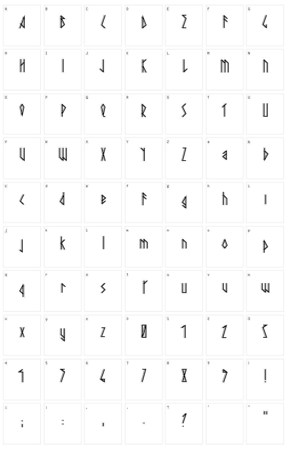 Pagan Winter Character Set