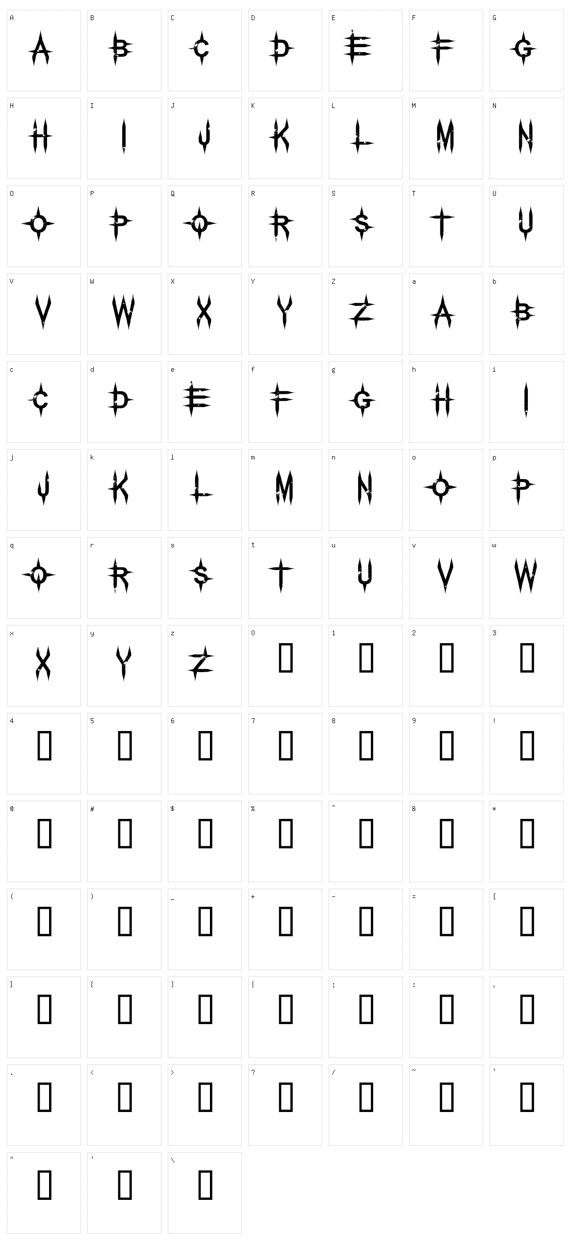 Pale Horse Character Set