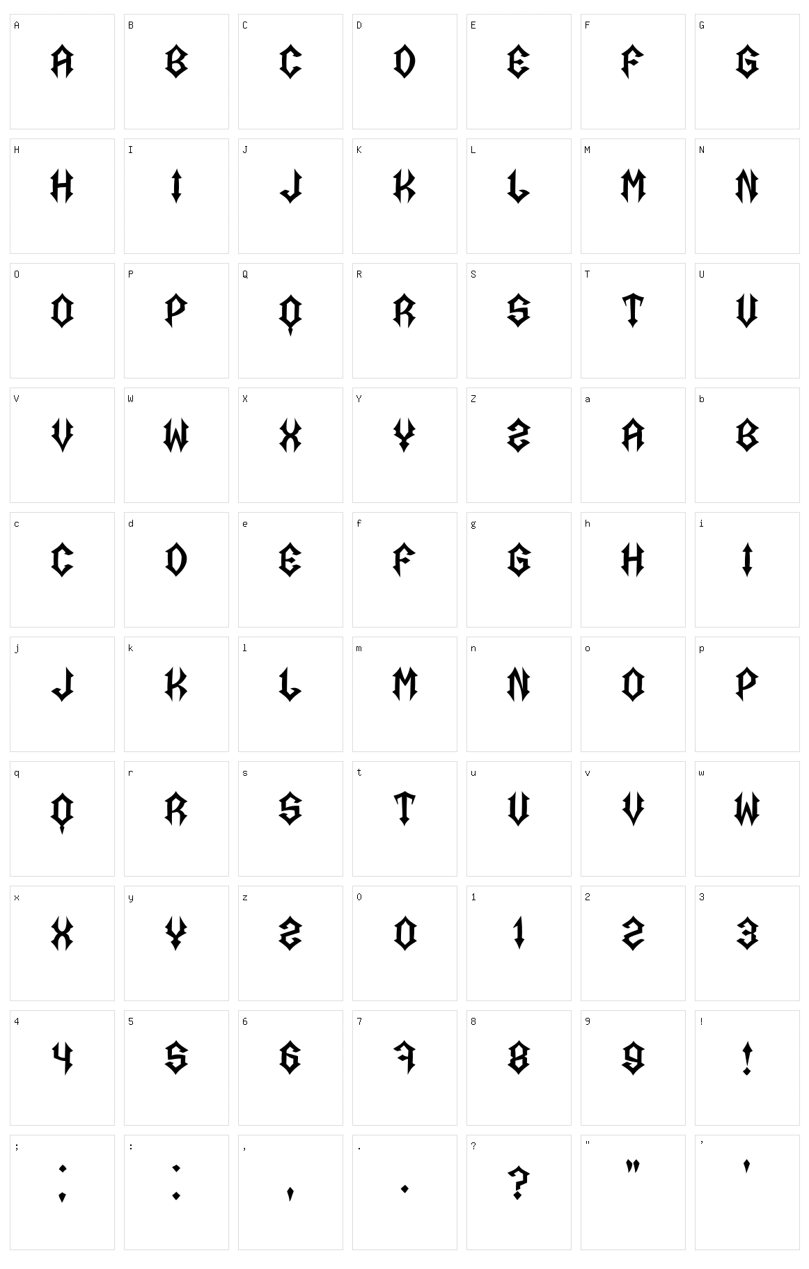 Portal Character Set