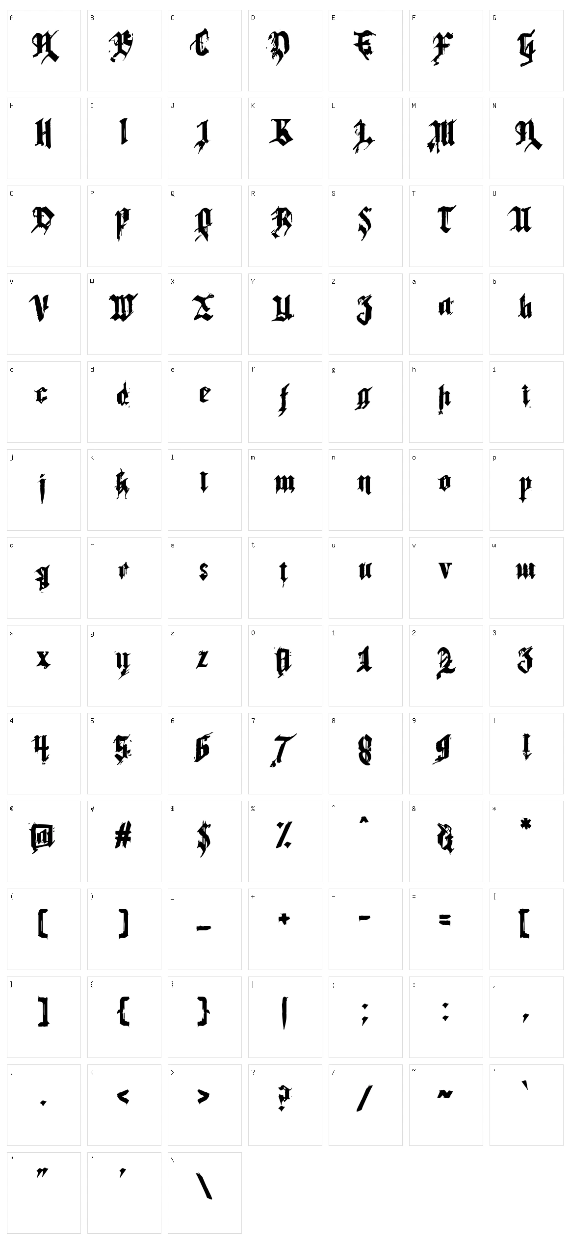 Ravenswood Clocktower Character Set