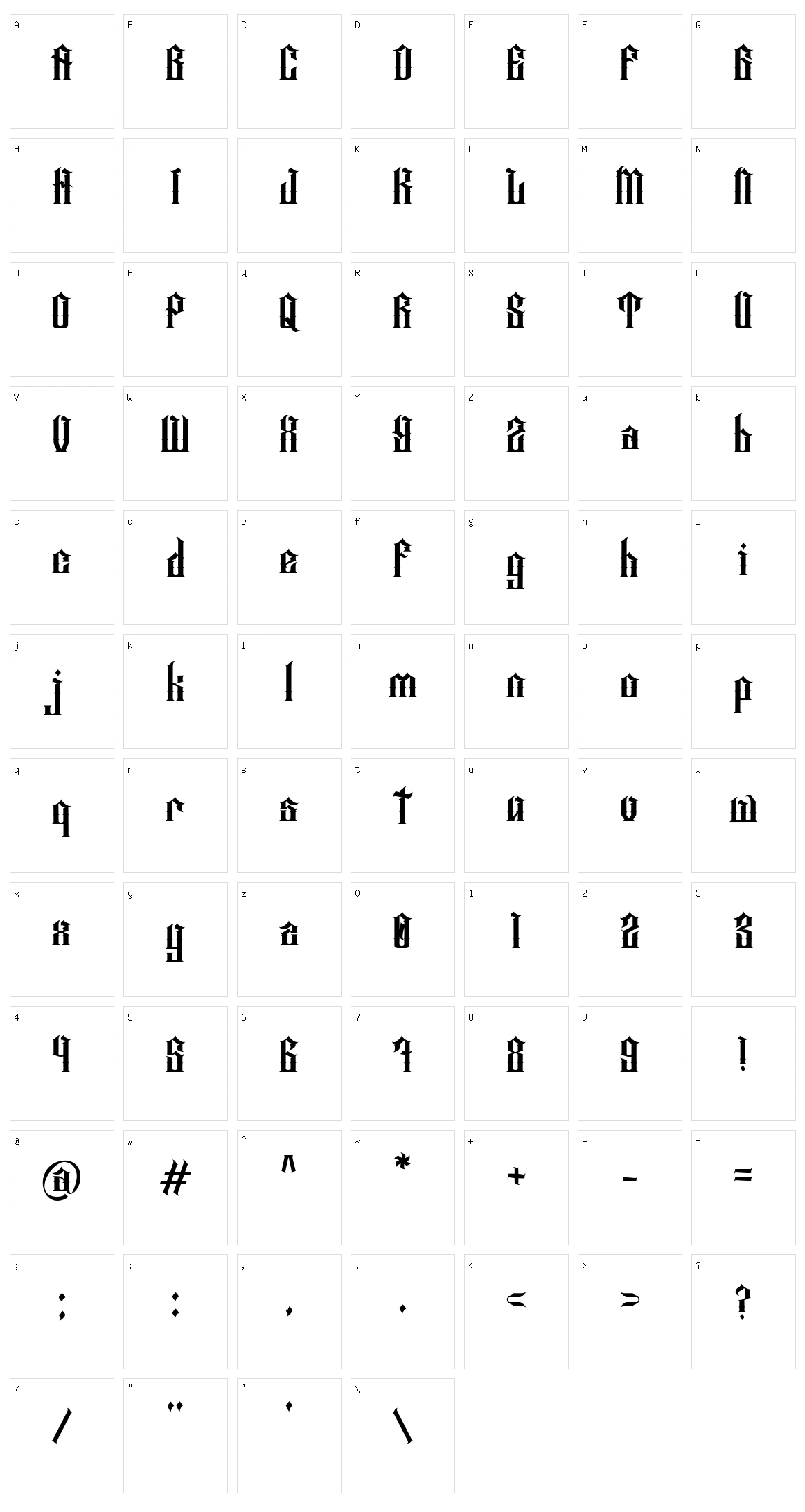 Red Royale Character Set