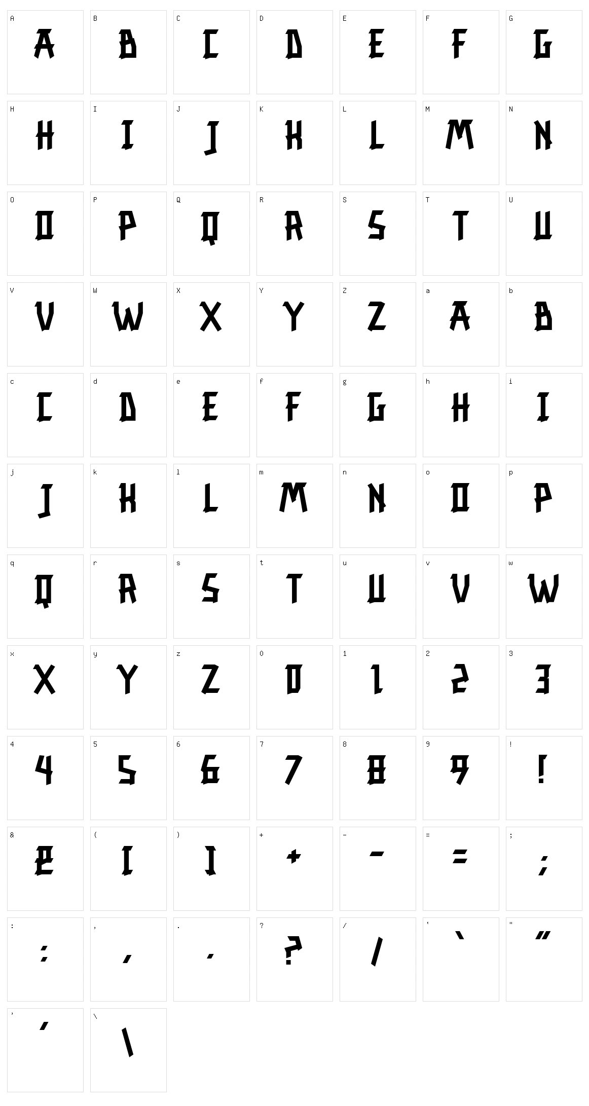 Resurrection Character Set