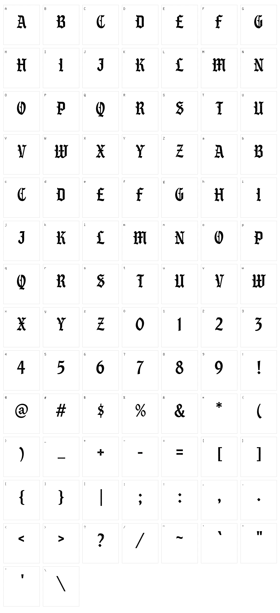 S&S Grey Hood Seven Character Set