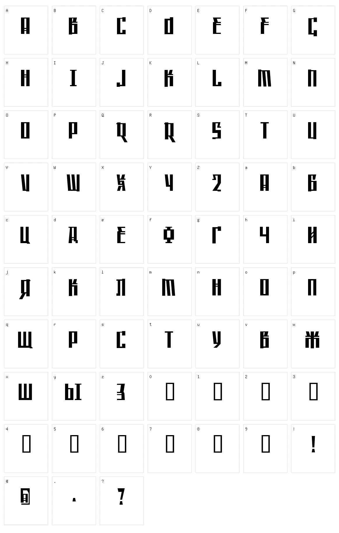 Saffron Character Set