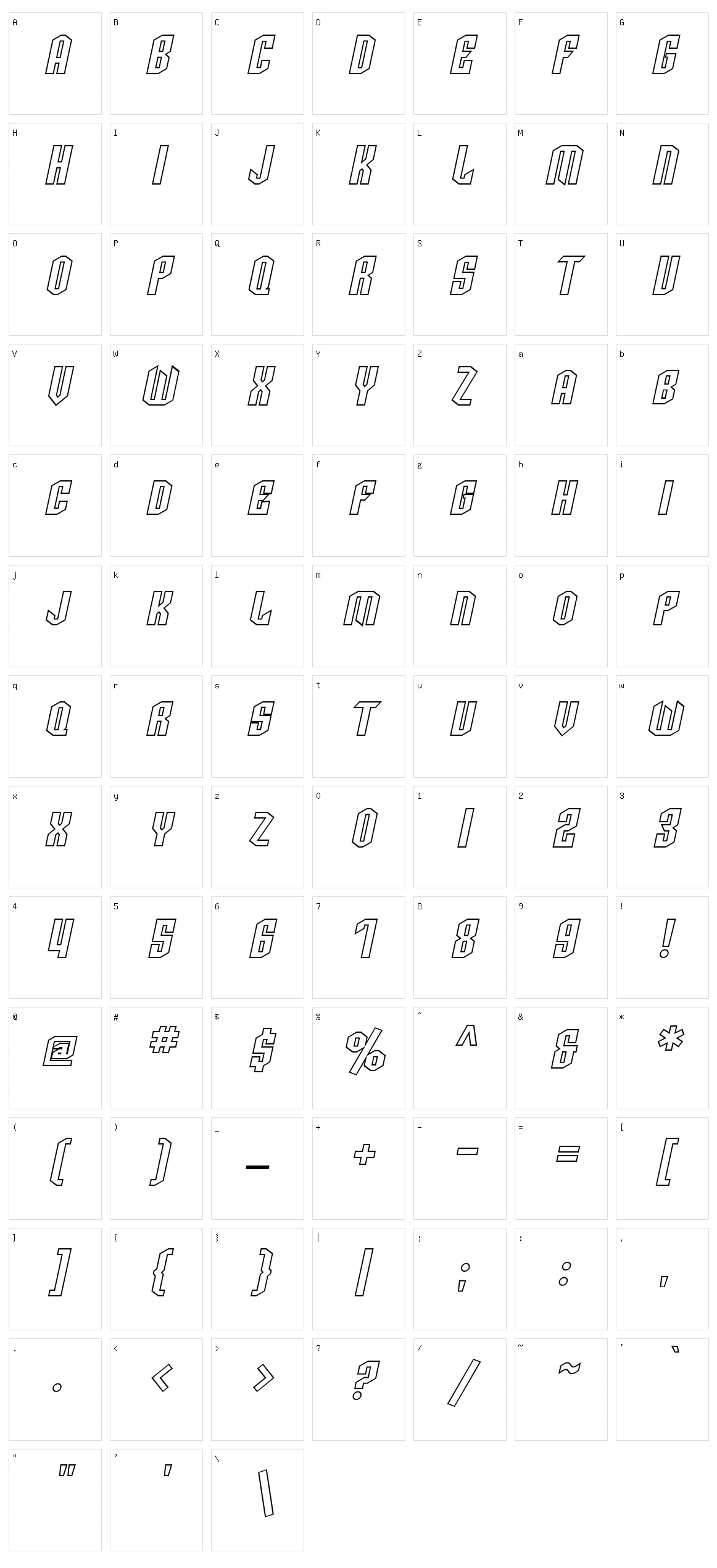 SF Archery Black Character Set