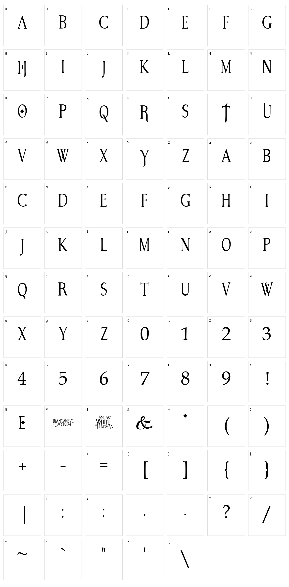 Snow White Character Set