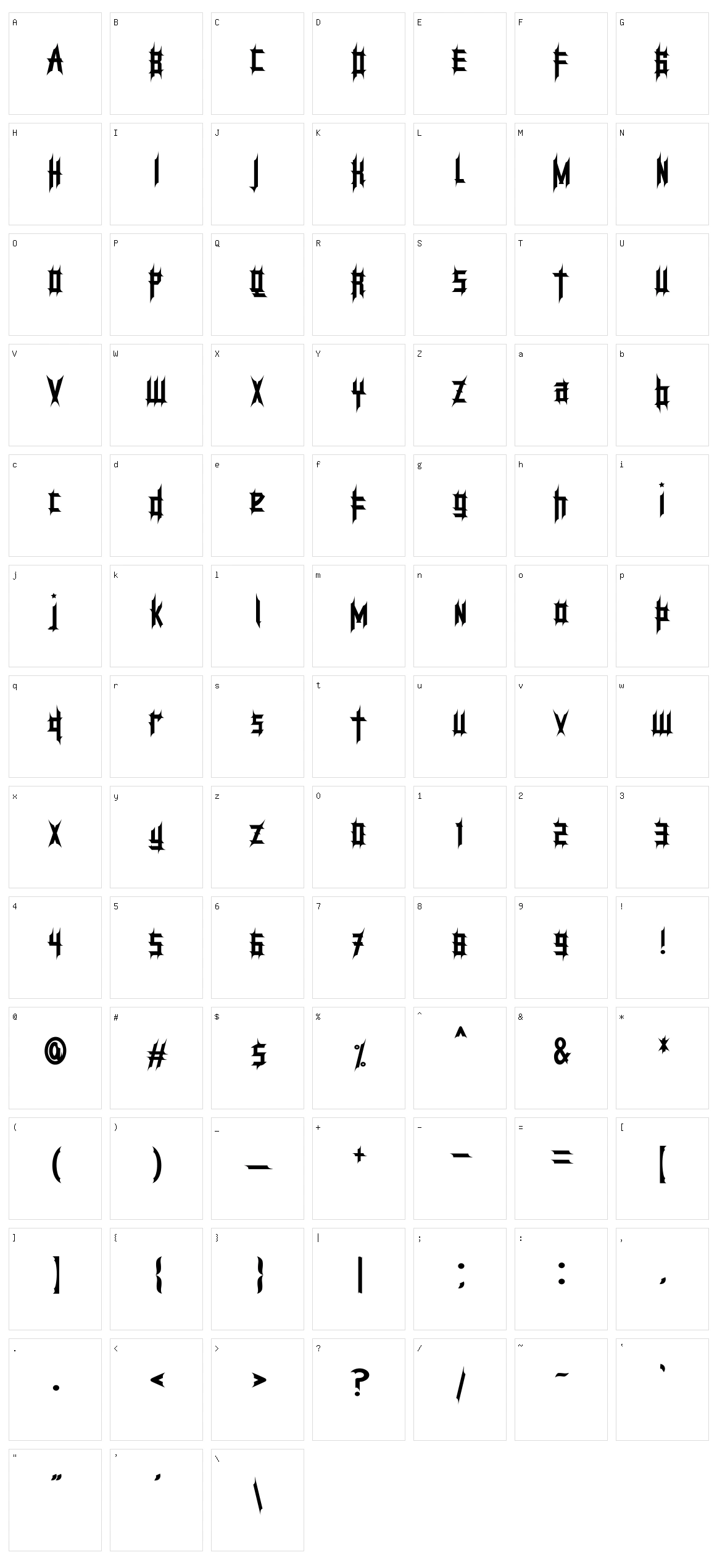 Strong Monsters Character Set