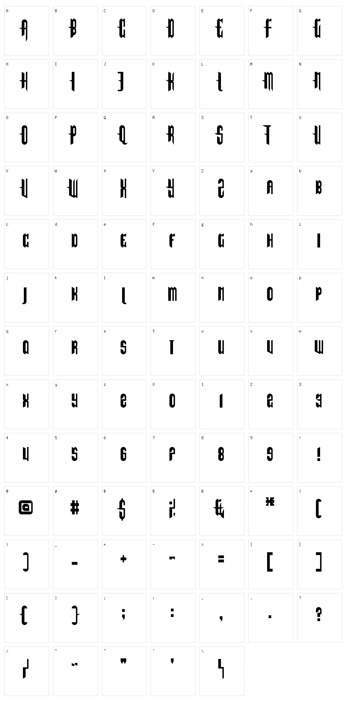 The End Of Days Character Set