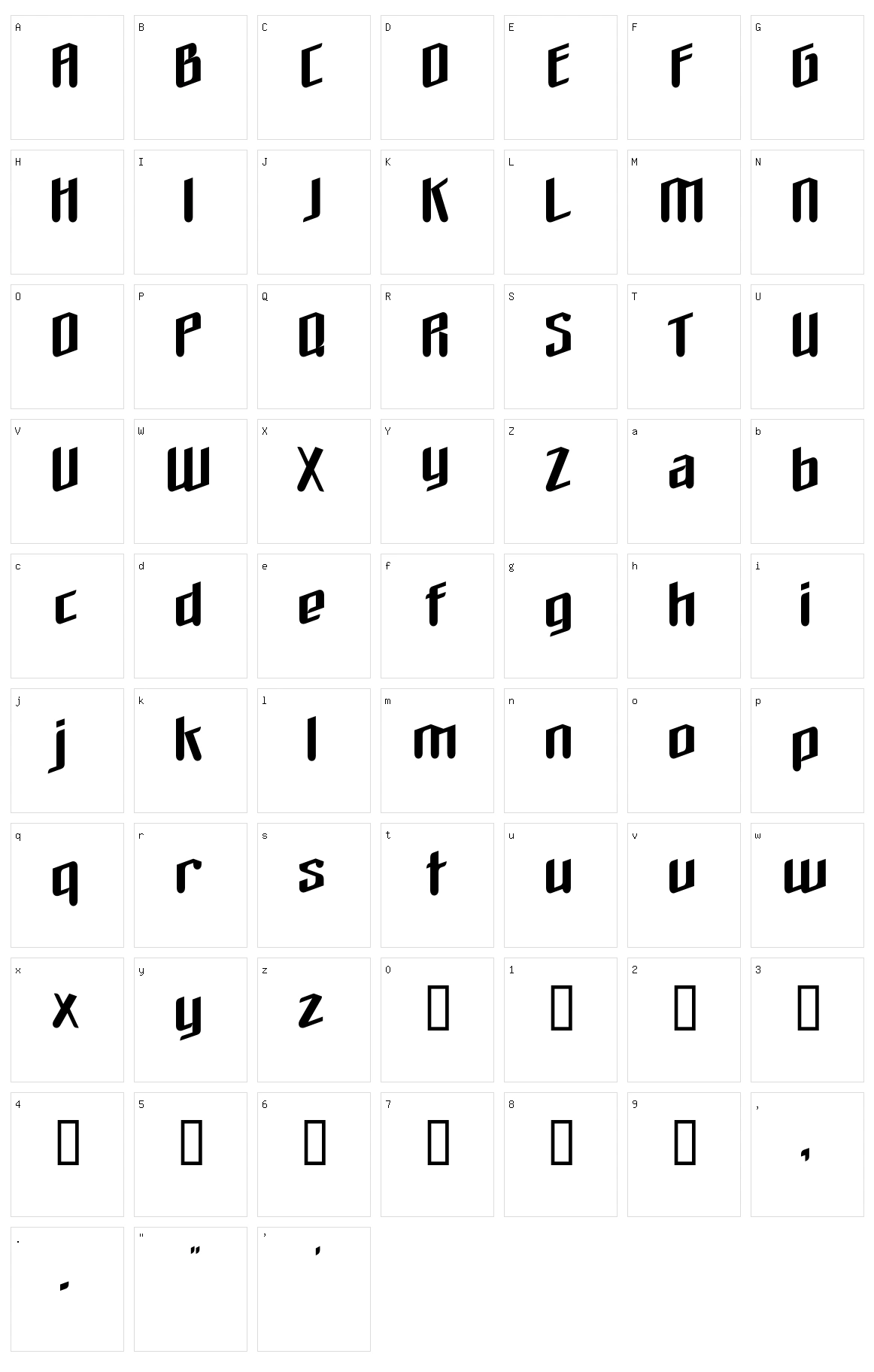 The love you find in hell Character Set