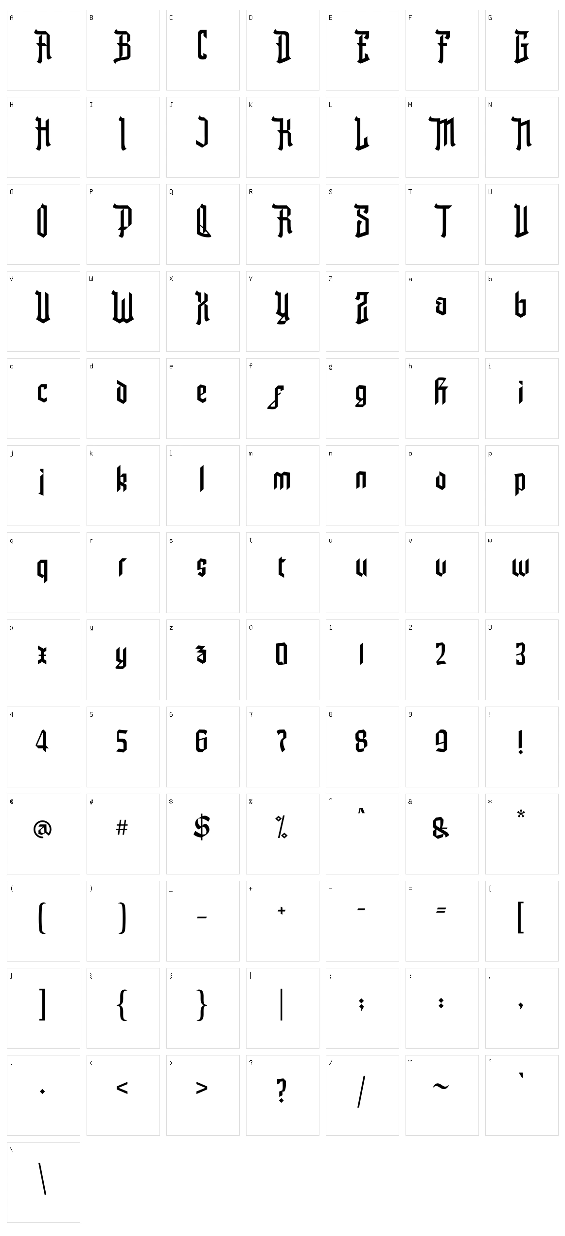 The Youthic Character Set