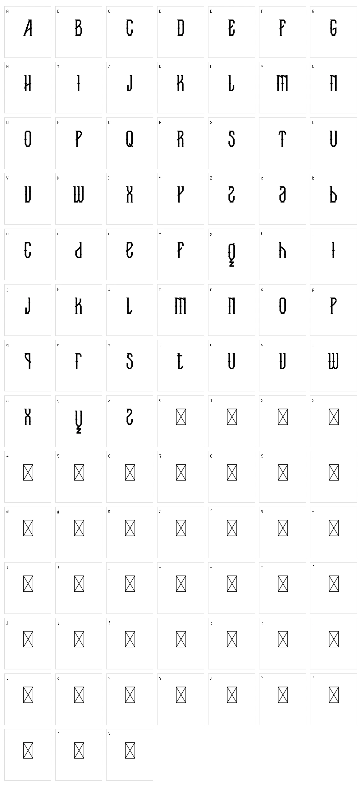 Throwing Axes Character Set