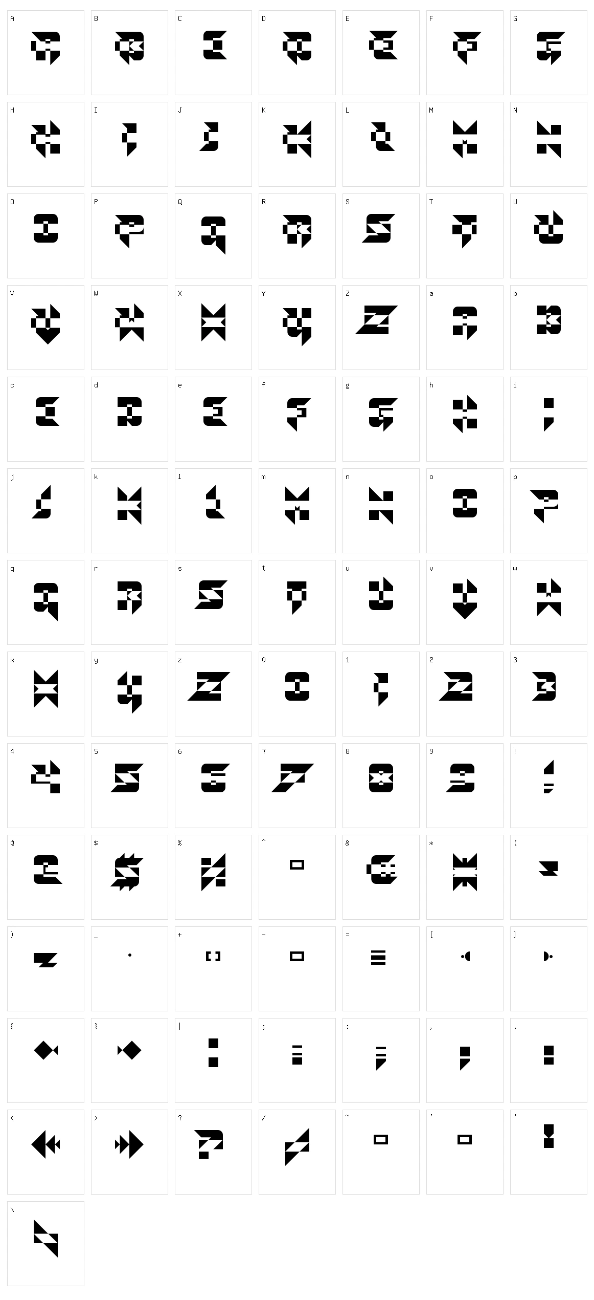 Toe the Line Character Set