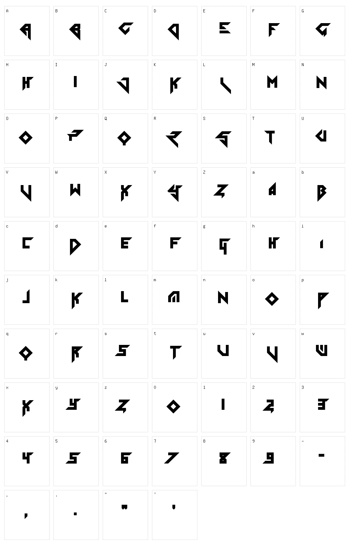 Tolerant Character Set