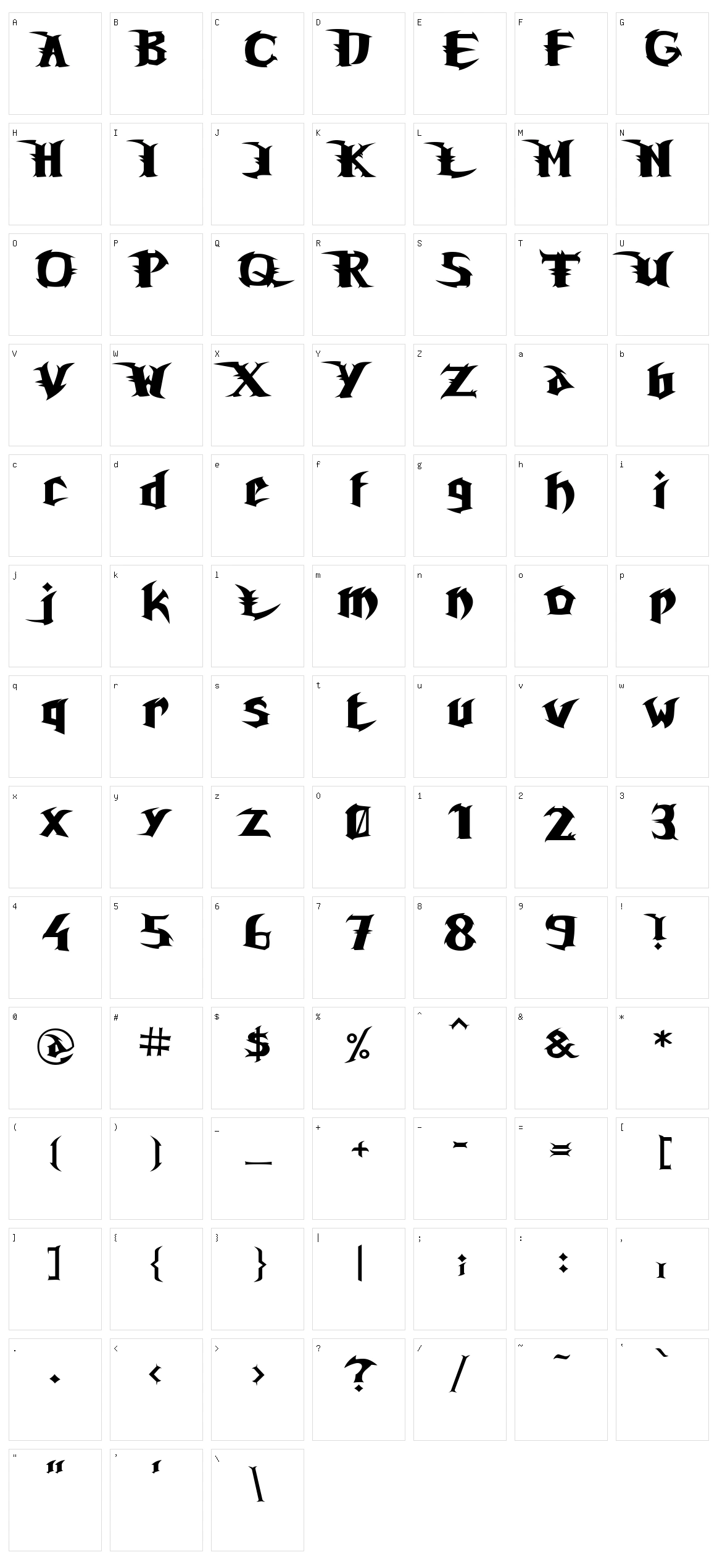Unreal Tournament Character Set