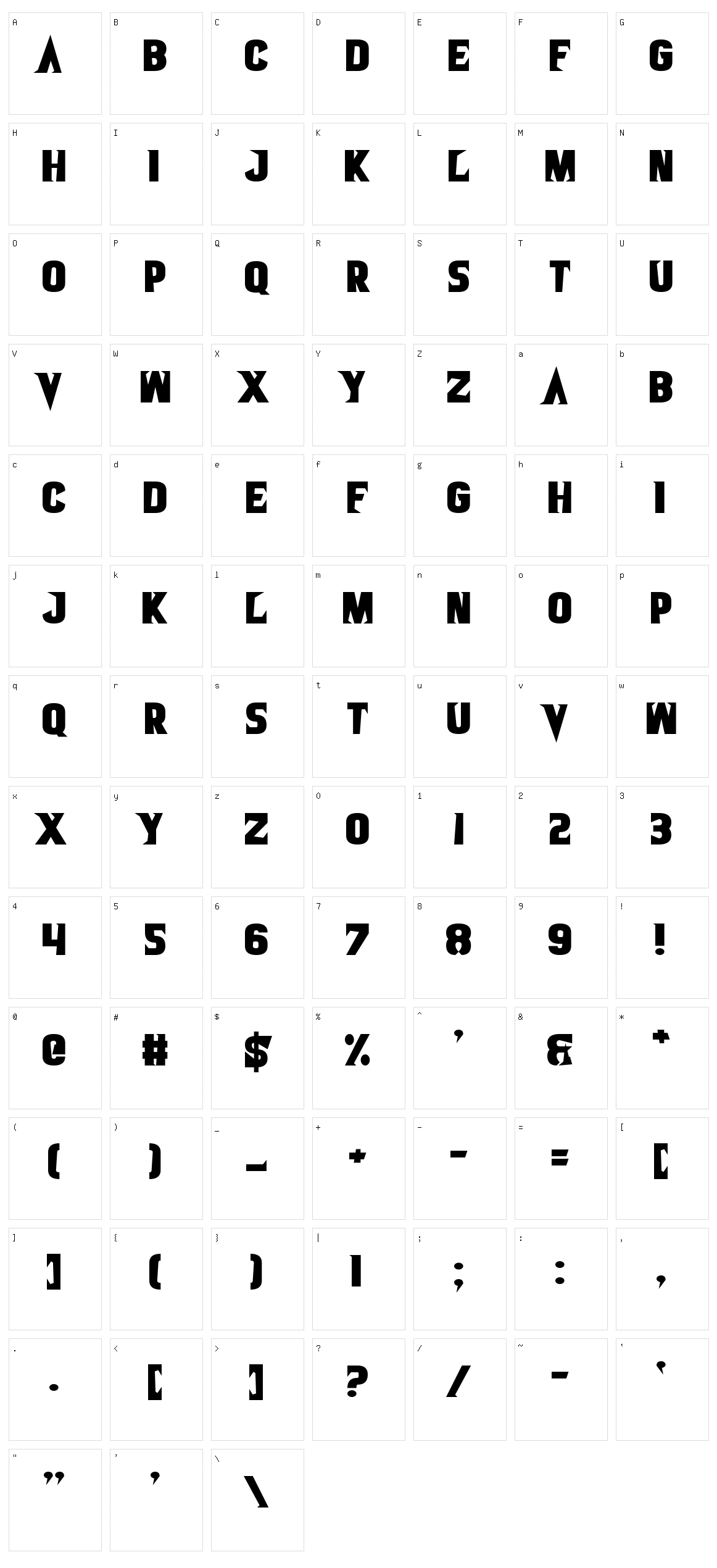 Veal Nerve Character Set