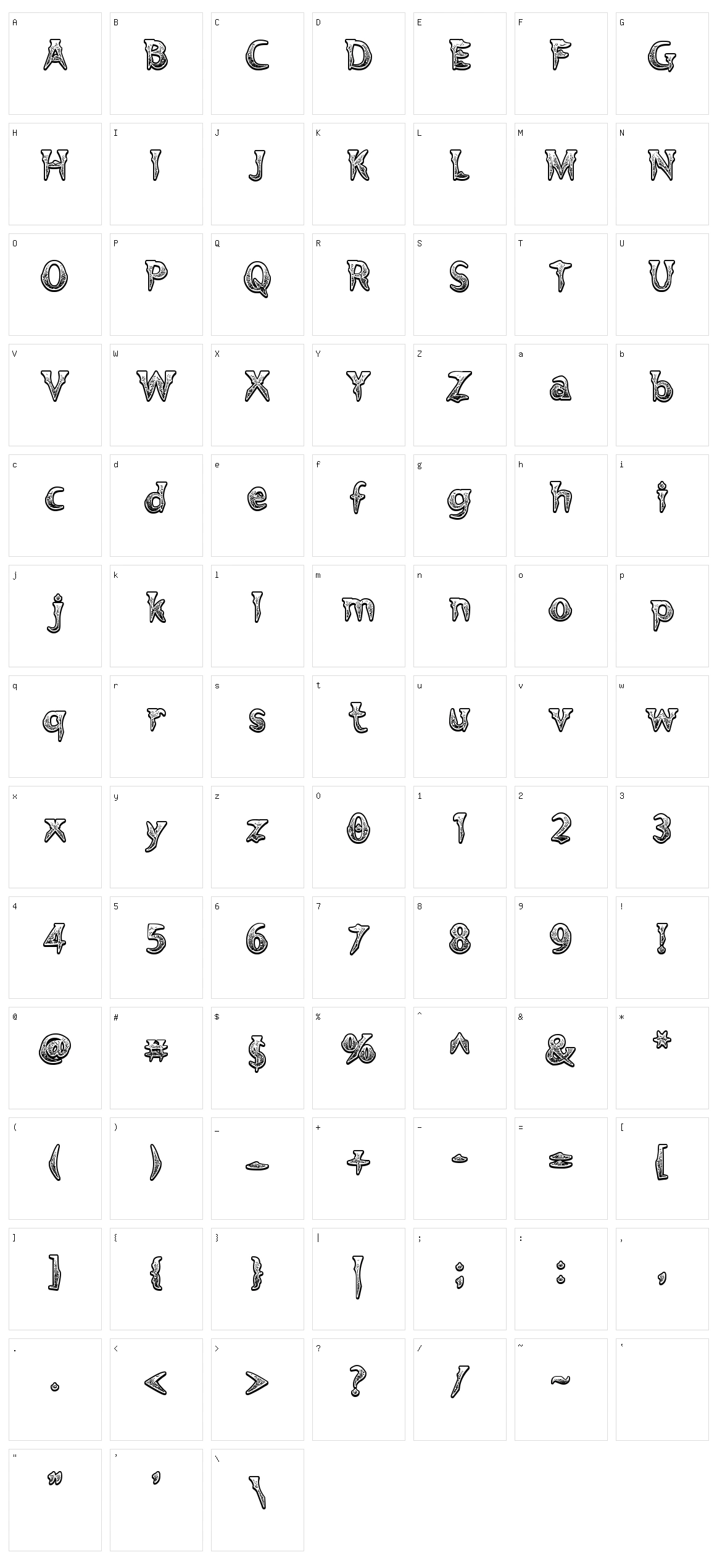 Voodoo Vampire Character Set