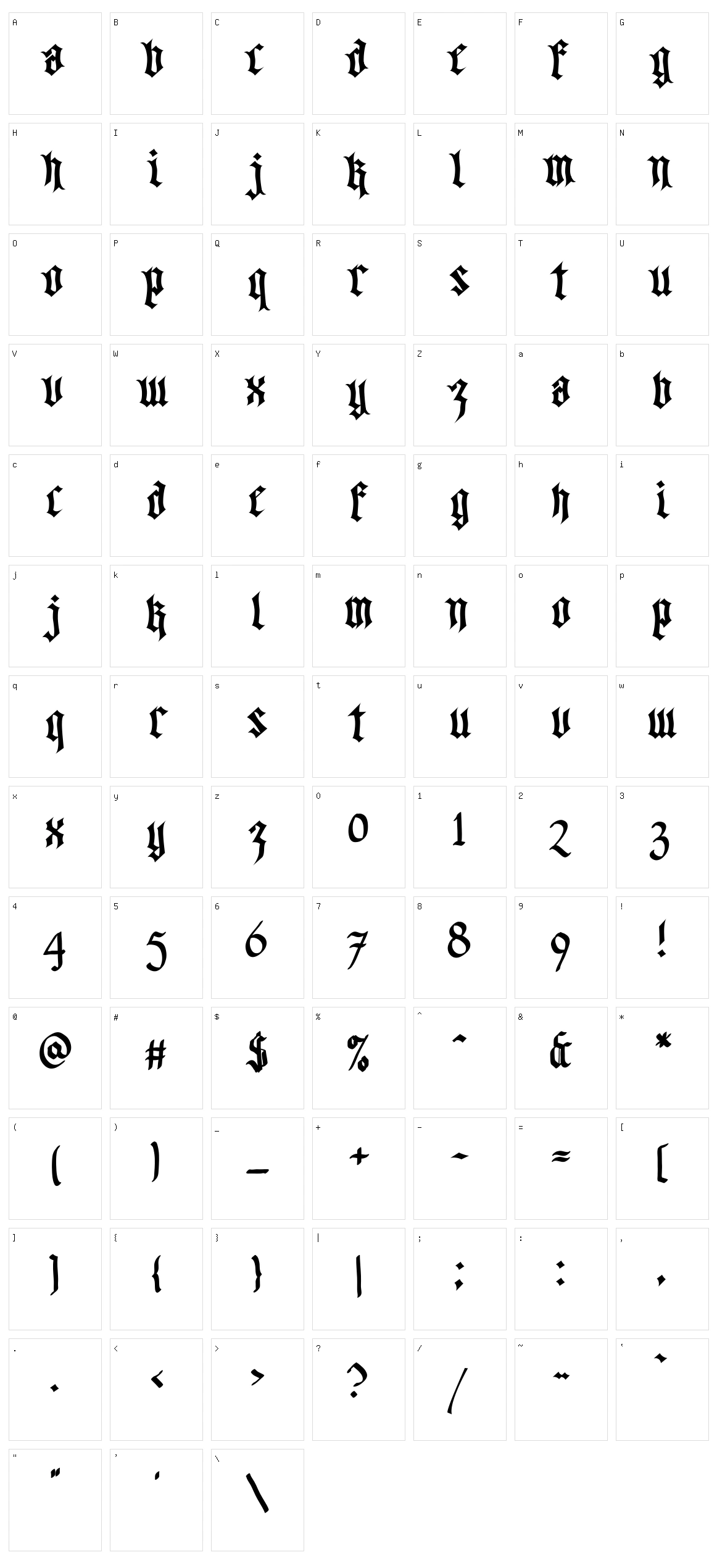 Walk Da Walk Character Set