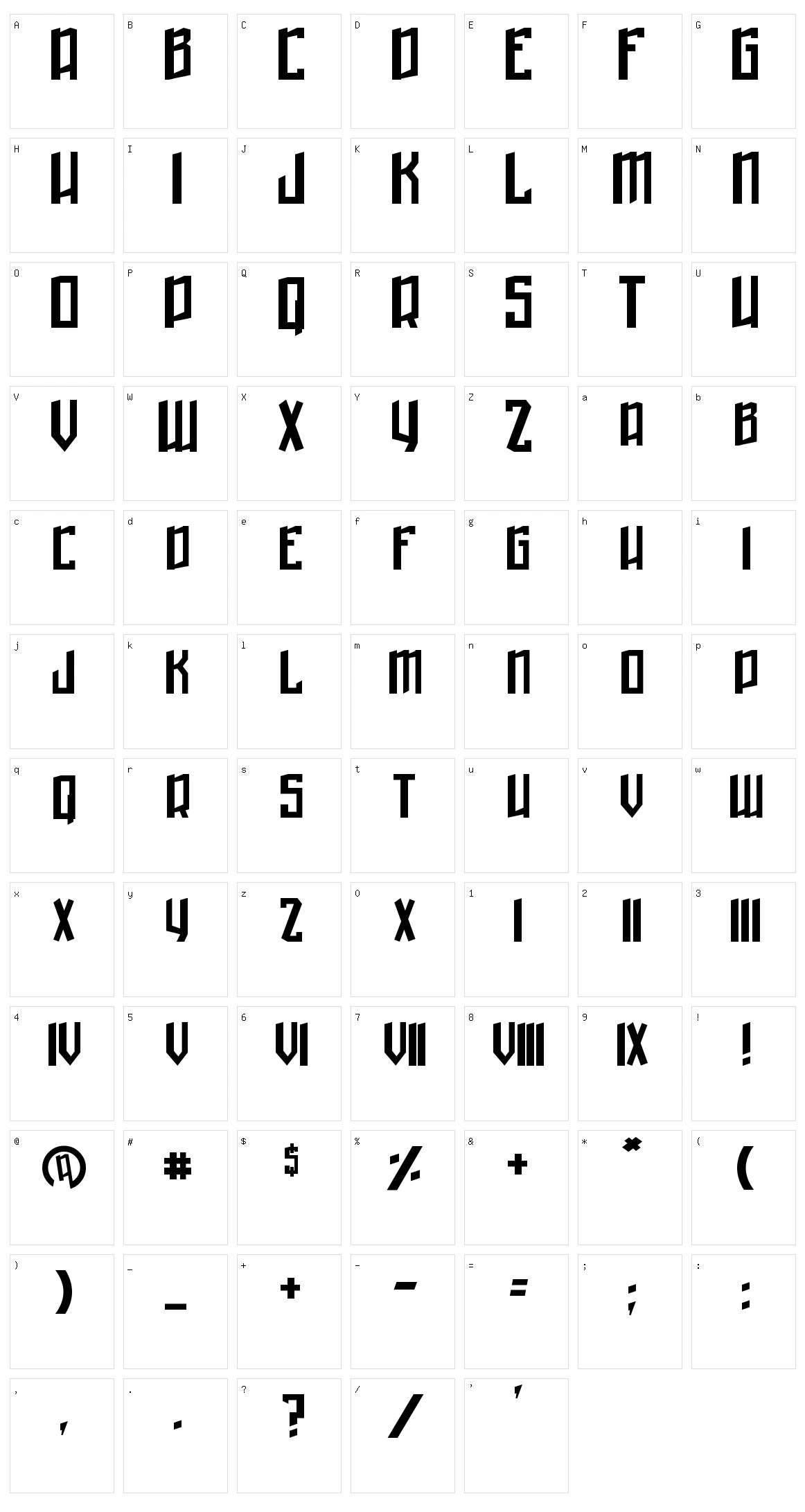 Winter in Gotham Character Set