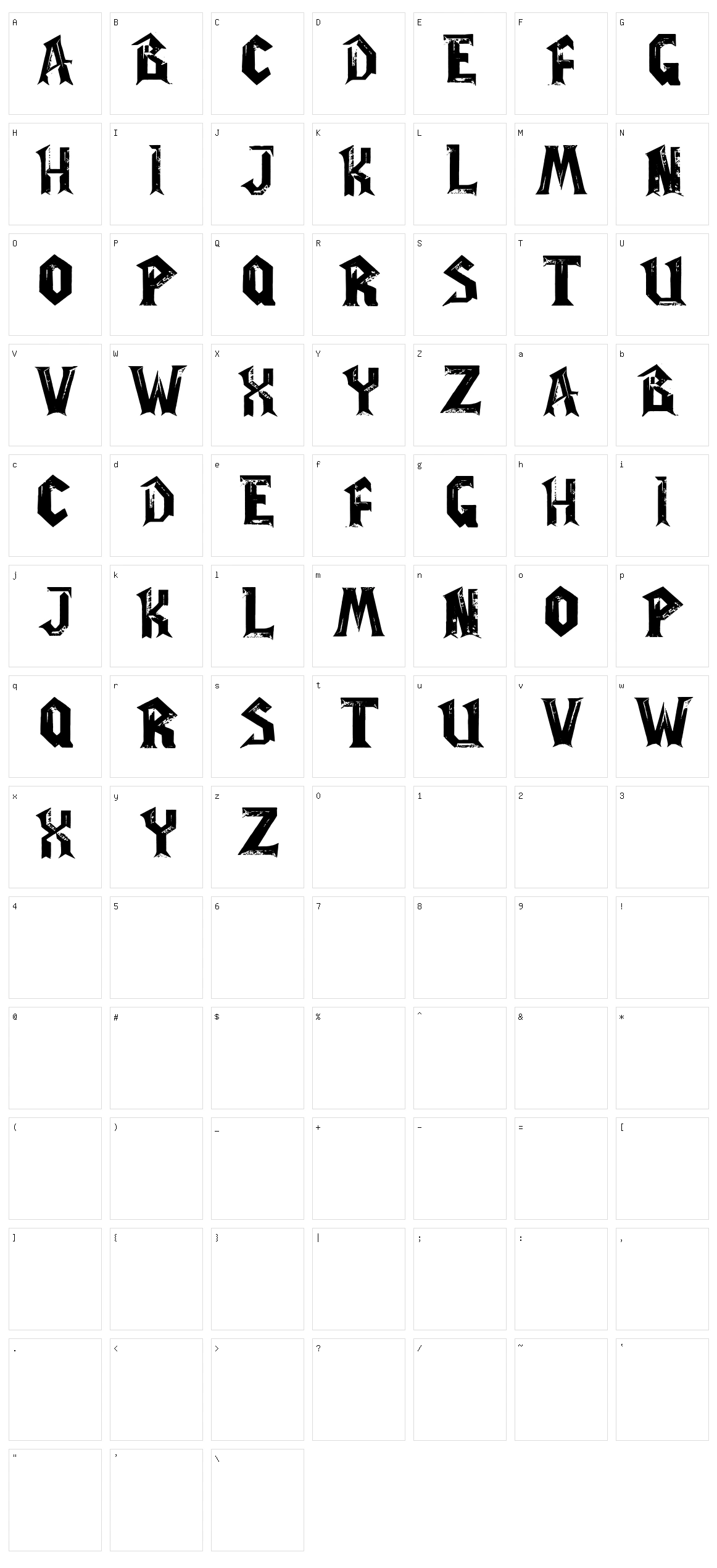 WoW Plexus Character Set